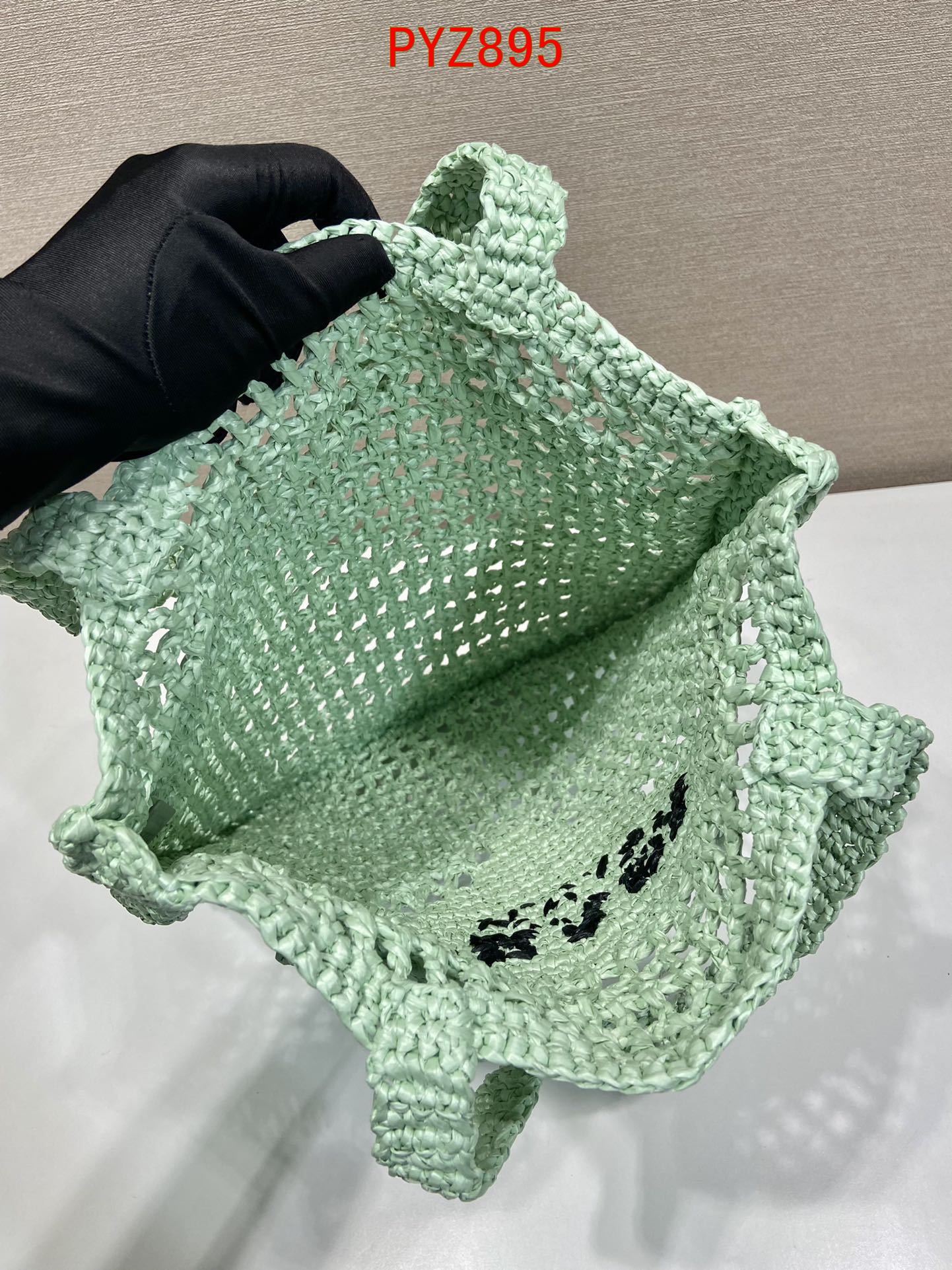 Prada Mint Green Straw bag