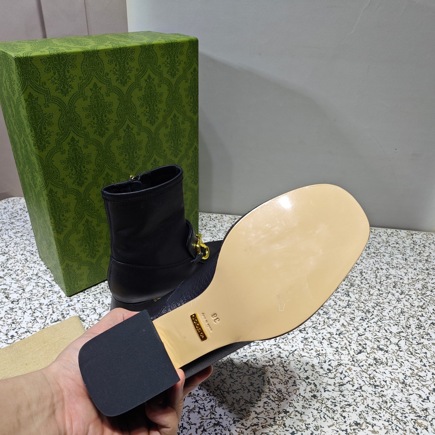 Gucci Horsebit Boots Leather