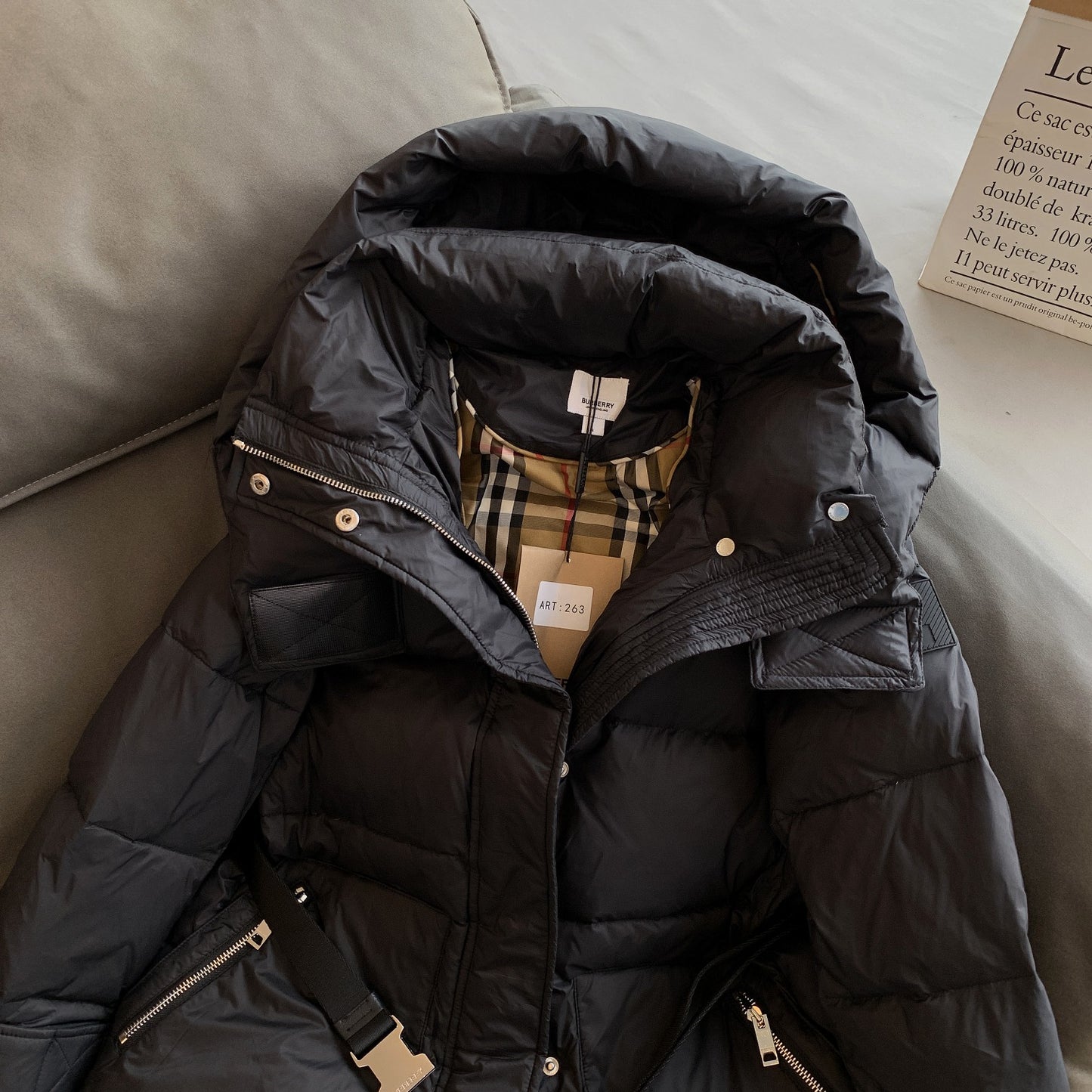 Burberry Nylon Long Coat