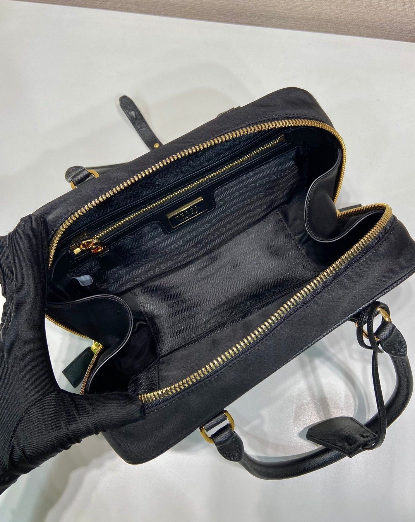 Prada Saffiano Keepall bag