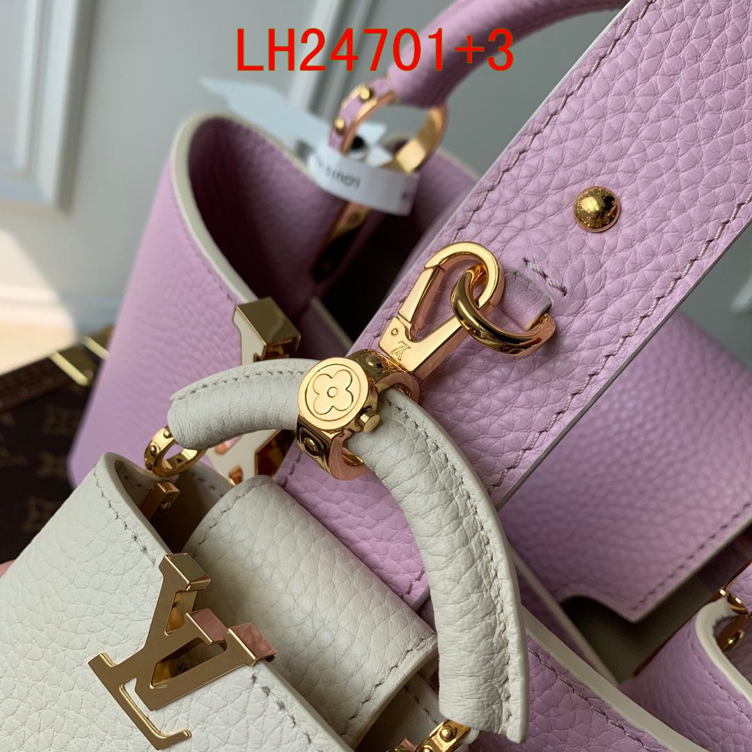 Louis Vuitton Capucines mini and BB Taurillon leather