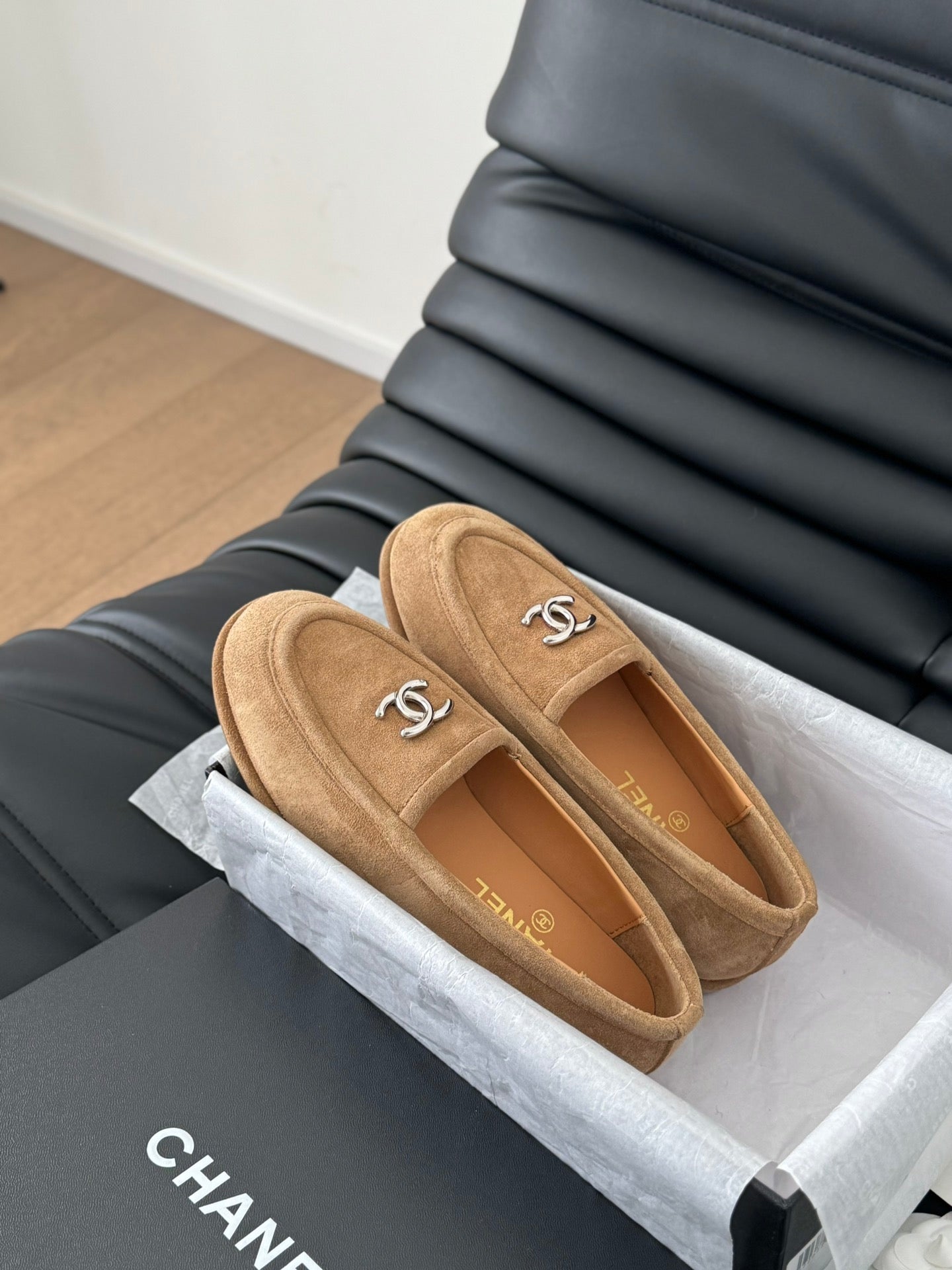 Chanel Suede Flats