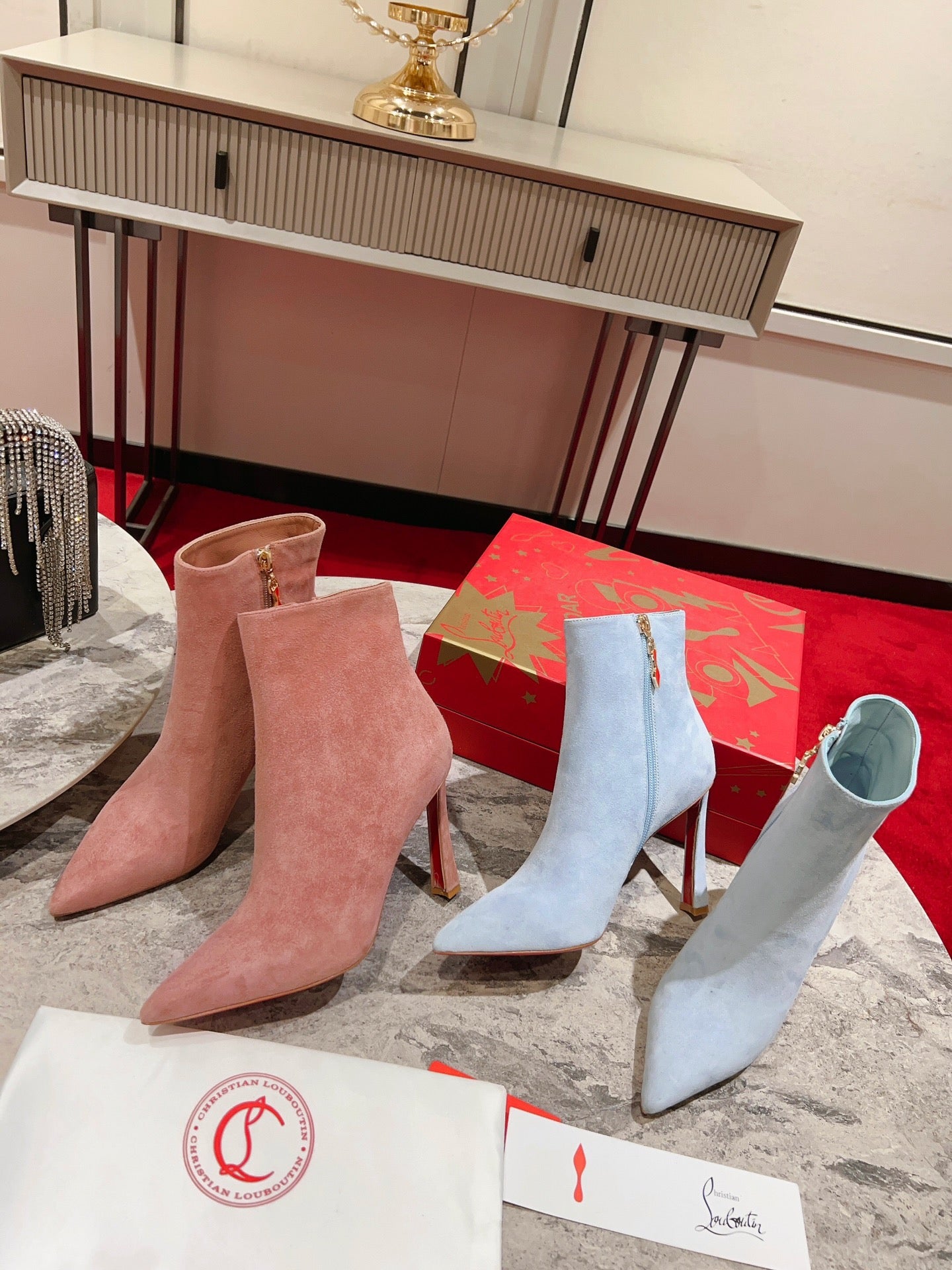 Christian Louboutin Heels Boots Suede