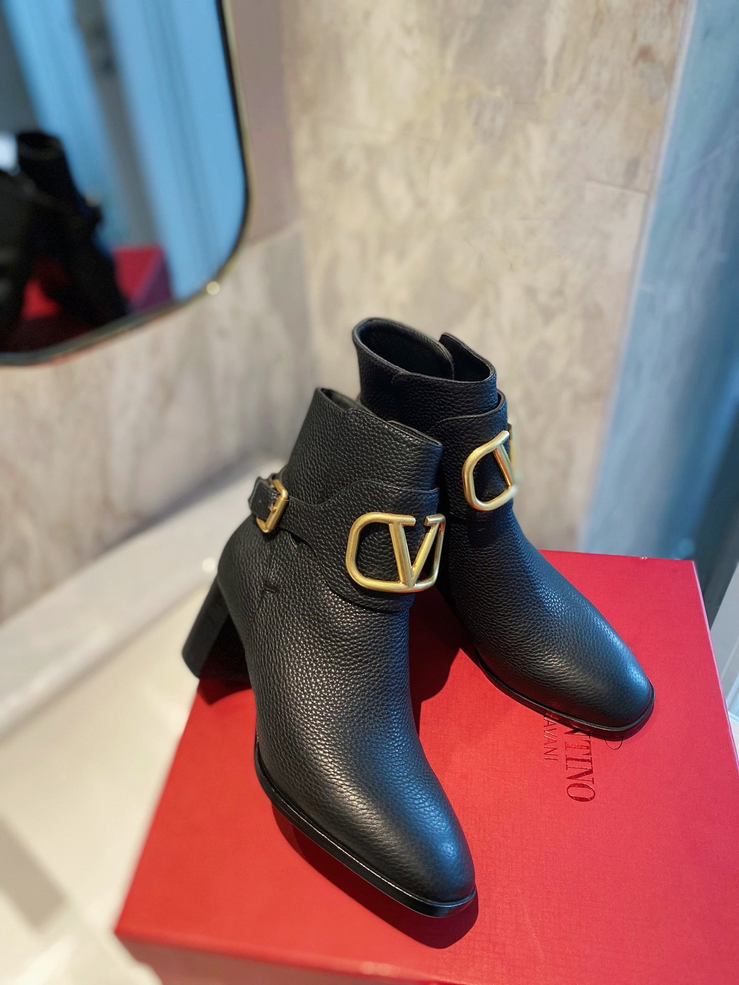 Valentino Ankle Heels Boots