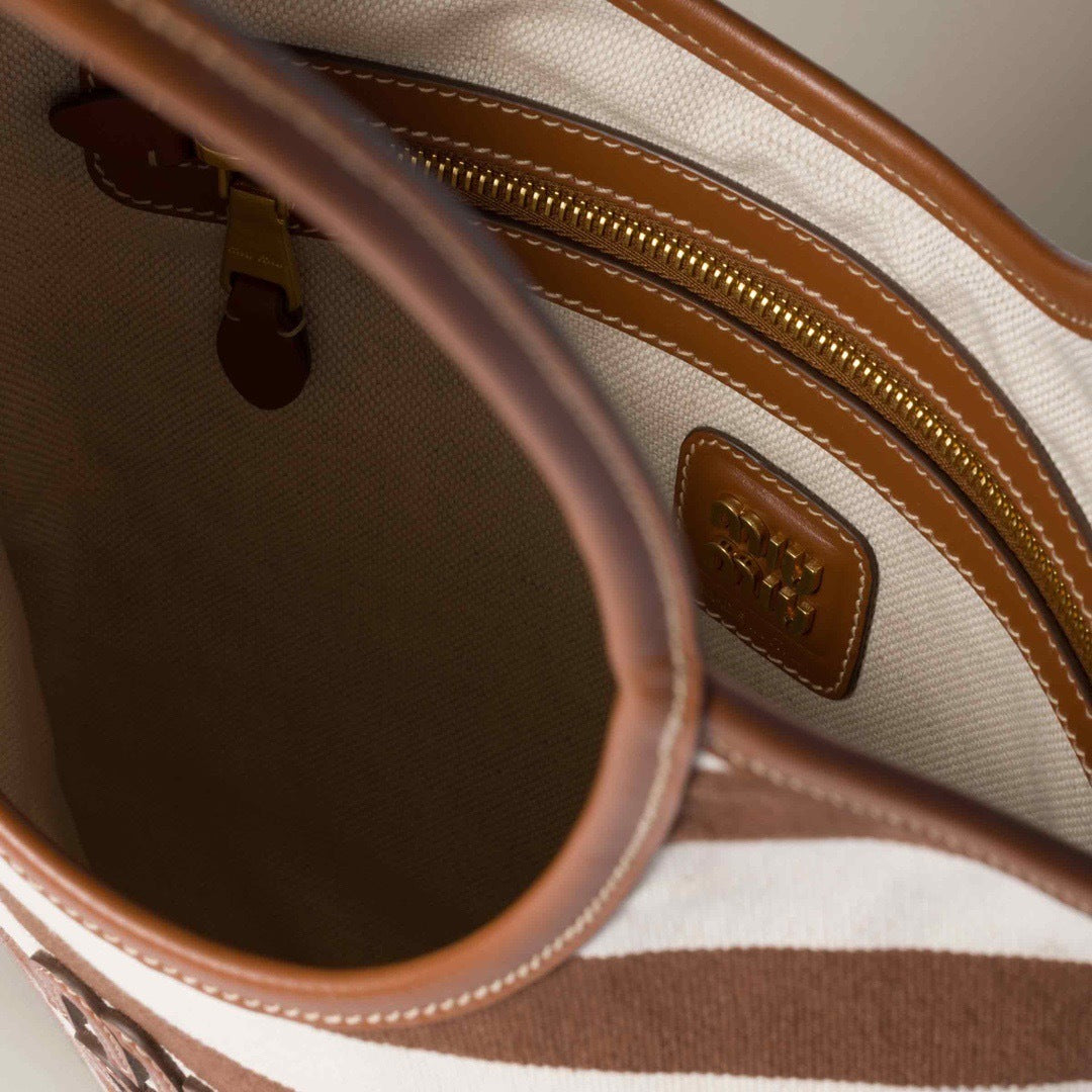 Miu Miu IVY canvas and leather bag