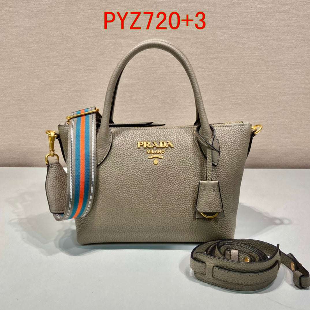 Prada Double Shoulder Strap Tote Bag