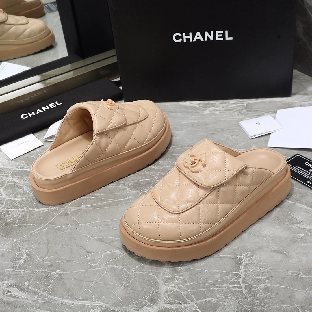 Chanel Leather Clog