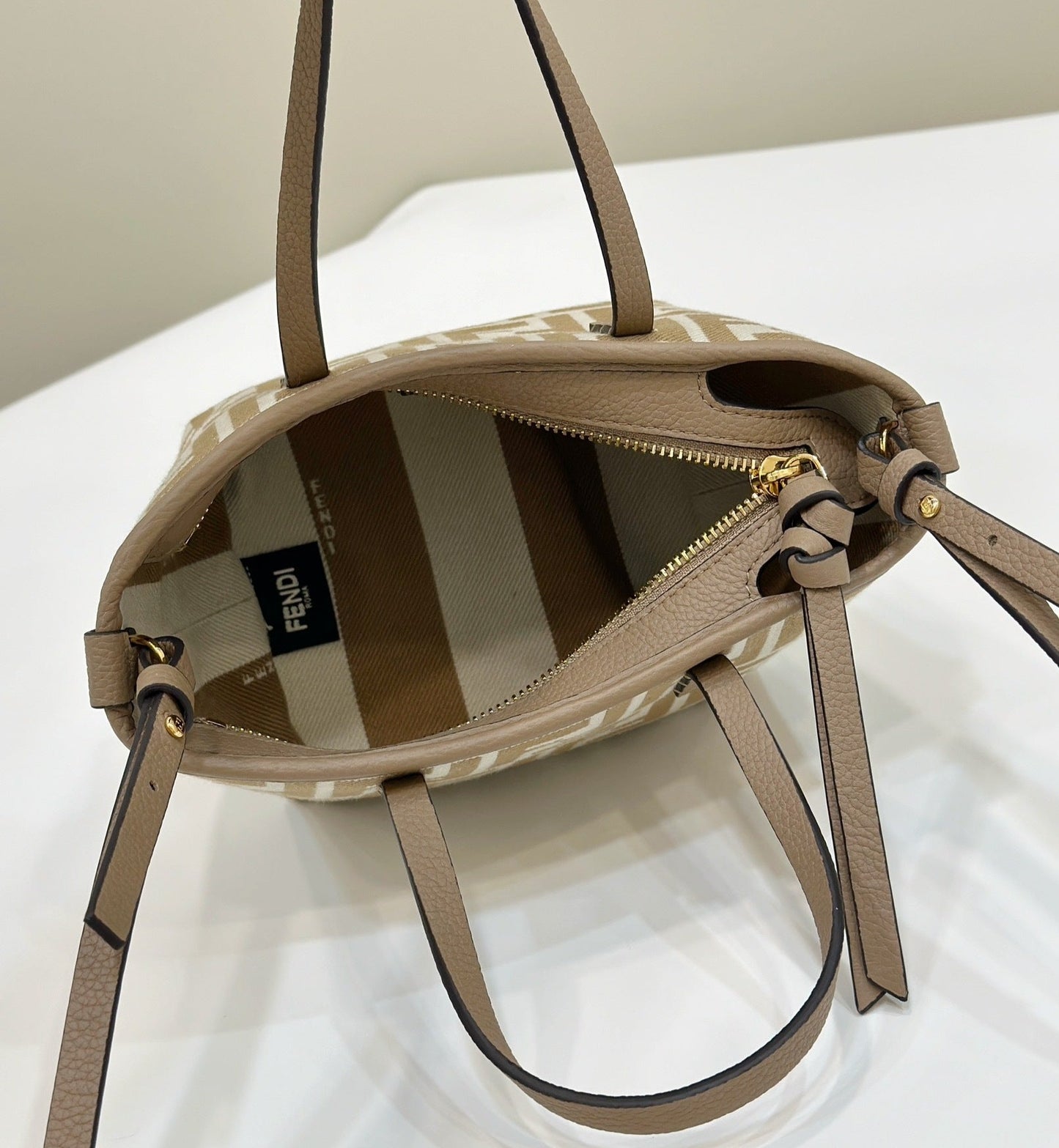 Fendi Pequin Mini Reversible Tote bag