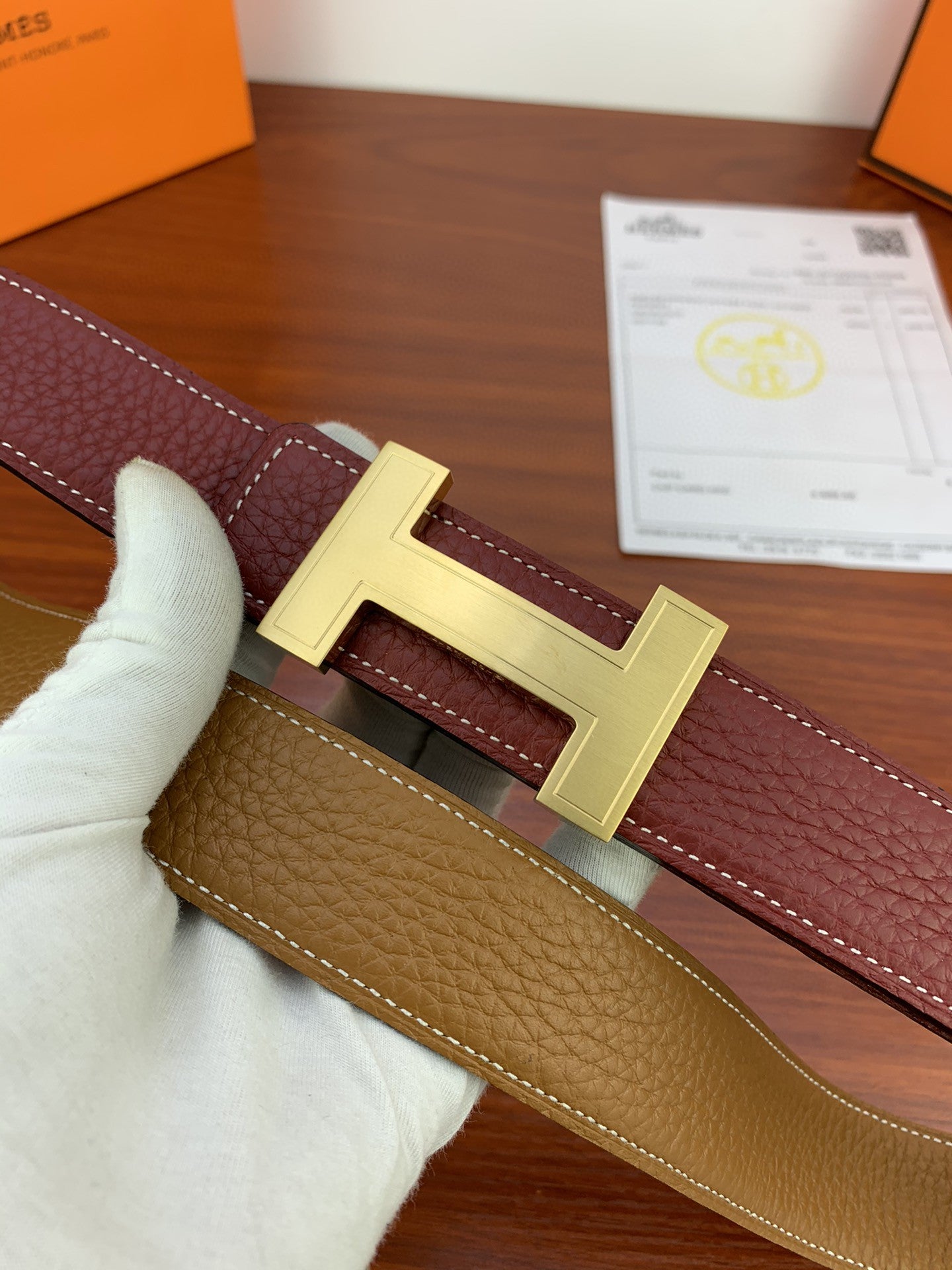 Hermes Reversible Belt