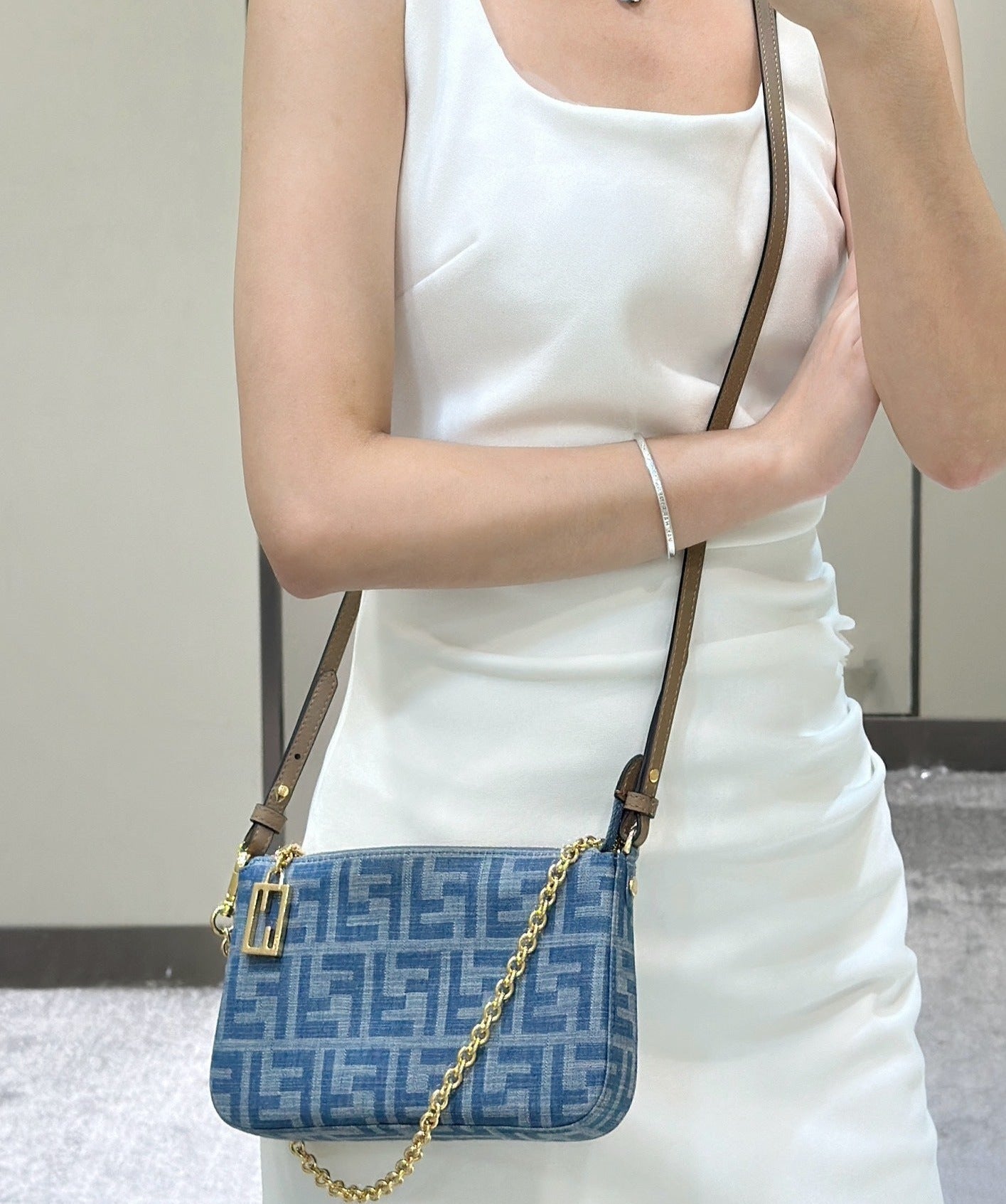 Fendi Denim Baguette bag