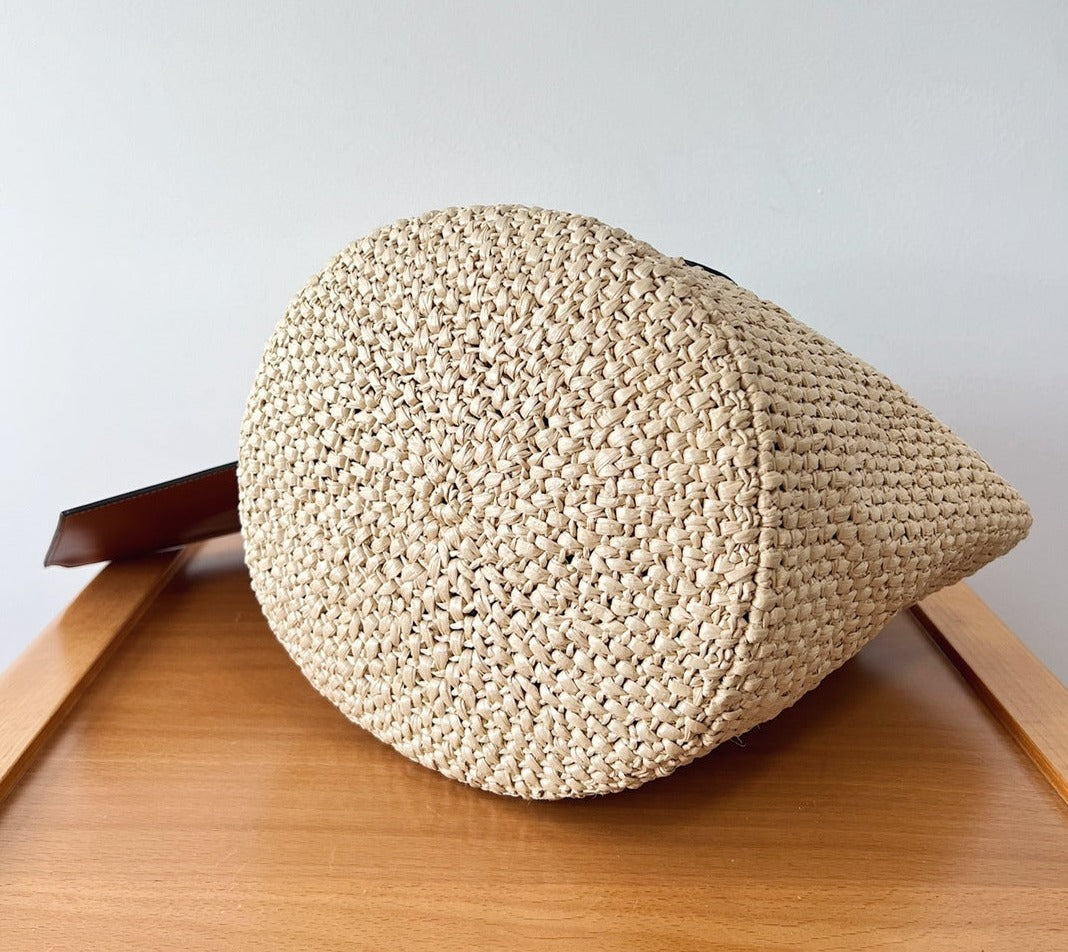 Celine Triomphe Straw bag