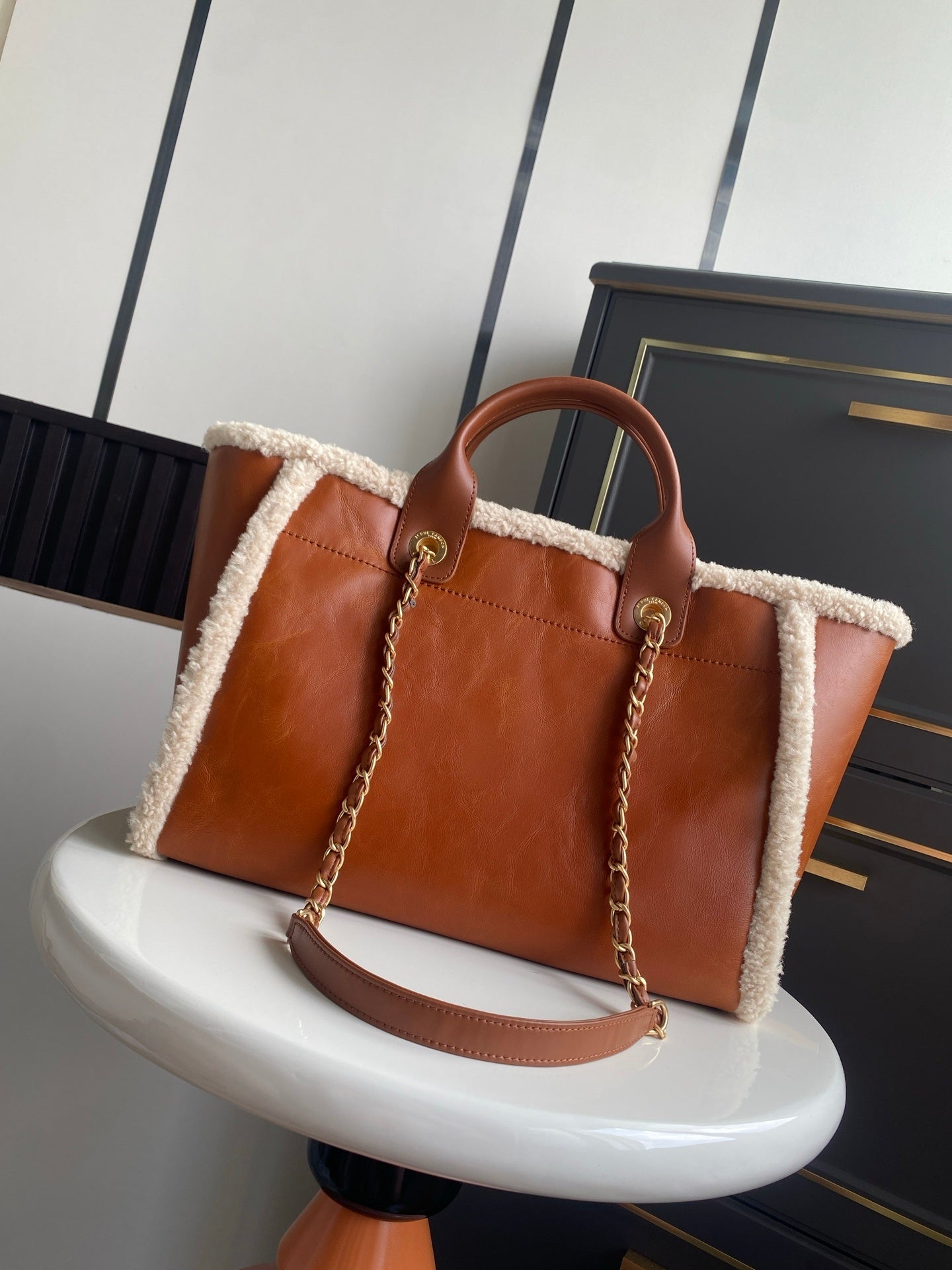 Chanel Medium Shearling Tote bag