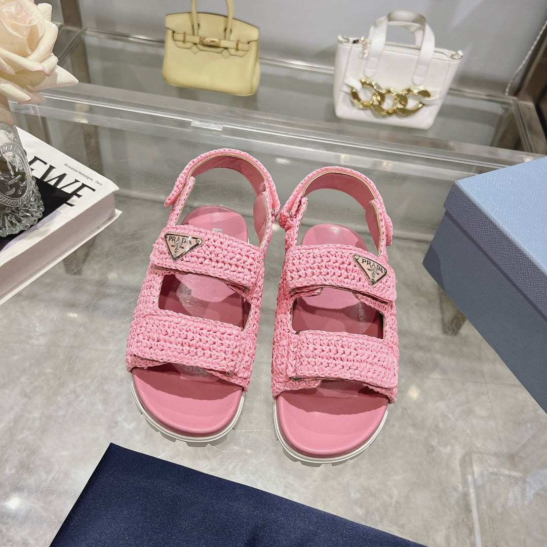 Prada Straw sandals