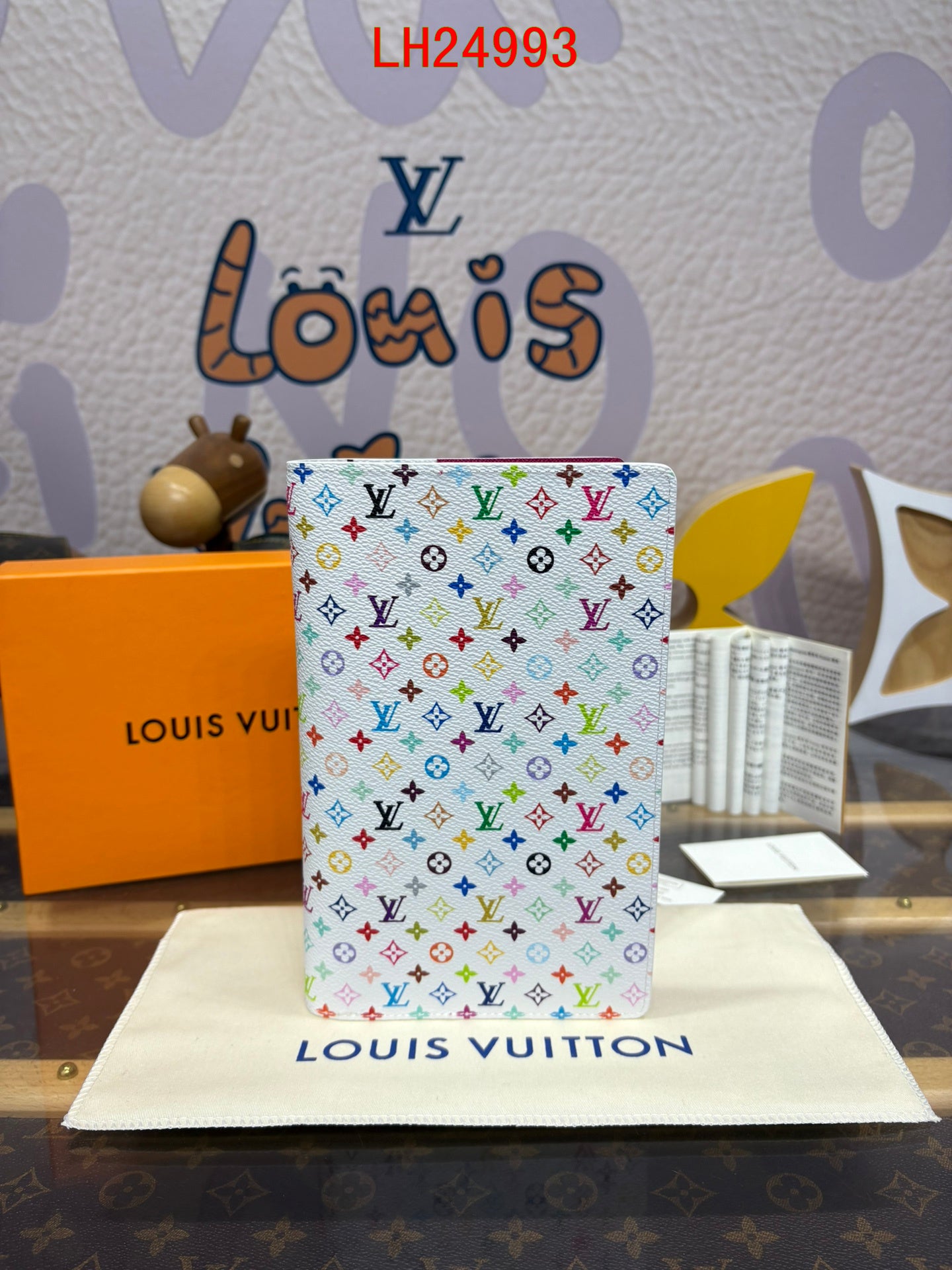 Louis Vuitton LV x TM Monogram Multicolore Emily Notebook Cover MM