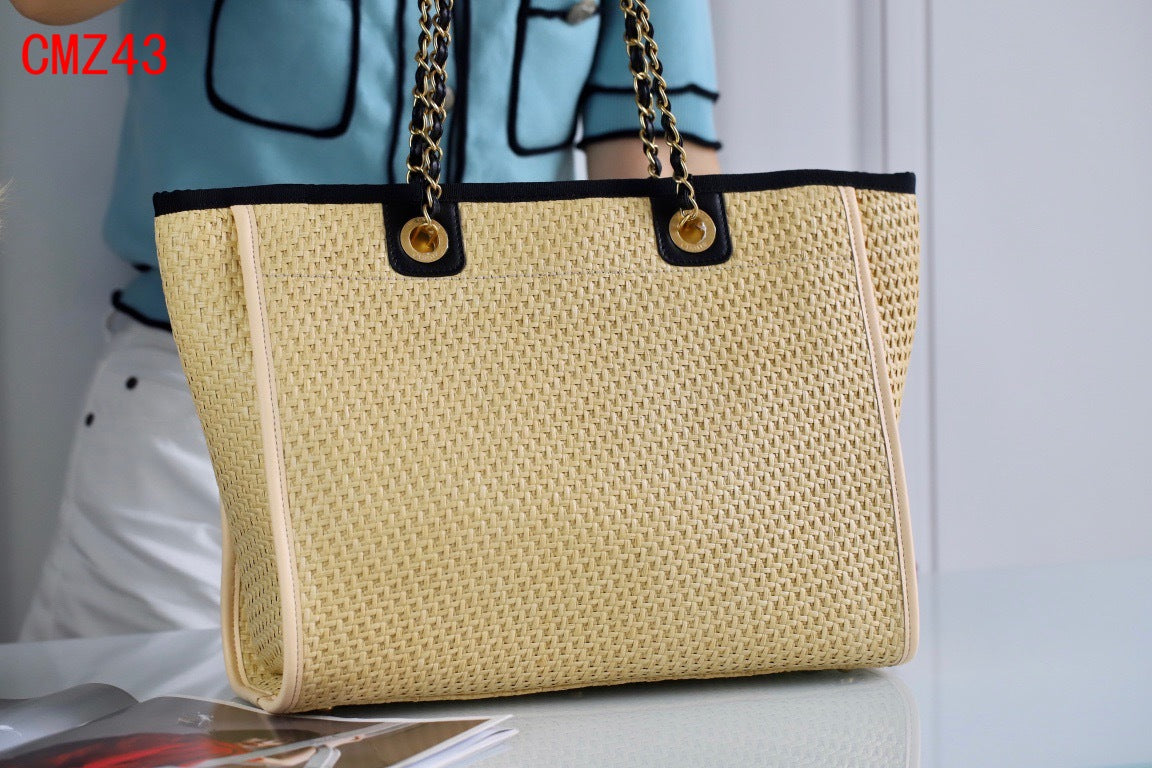 Chanel Deauville Raffia