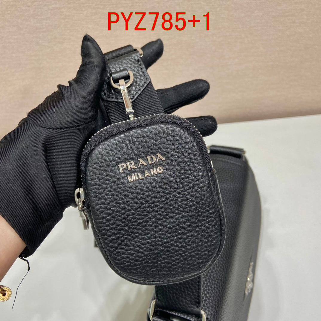 Prada leather shoulder bag