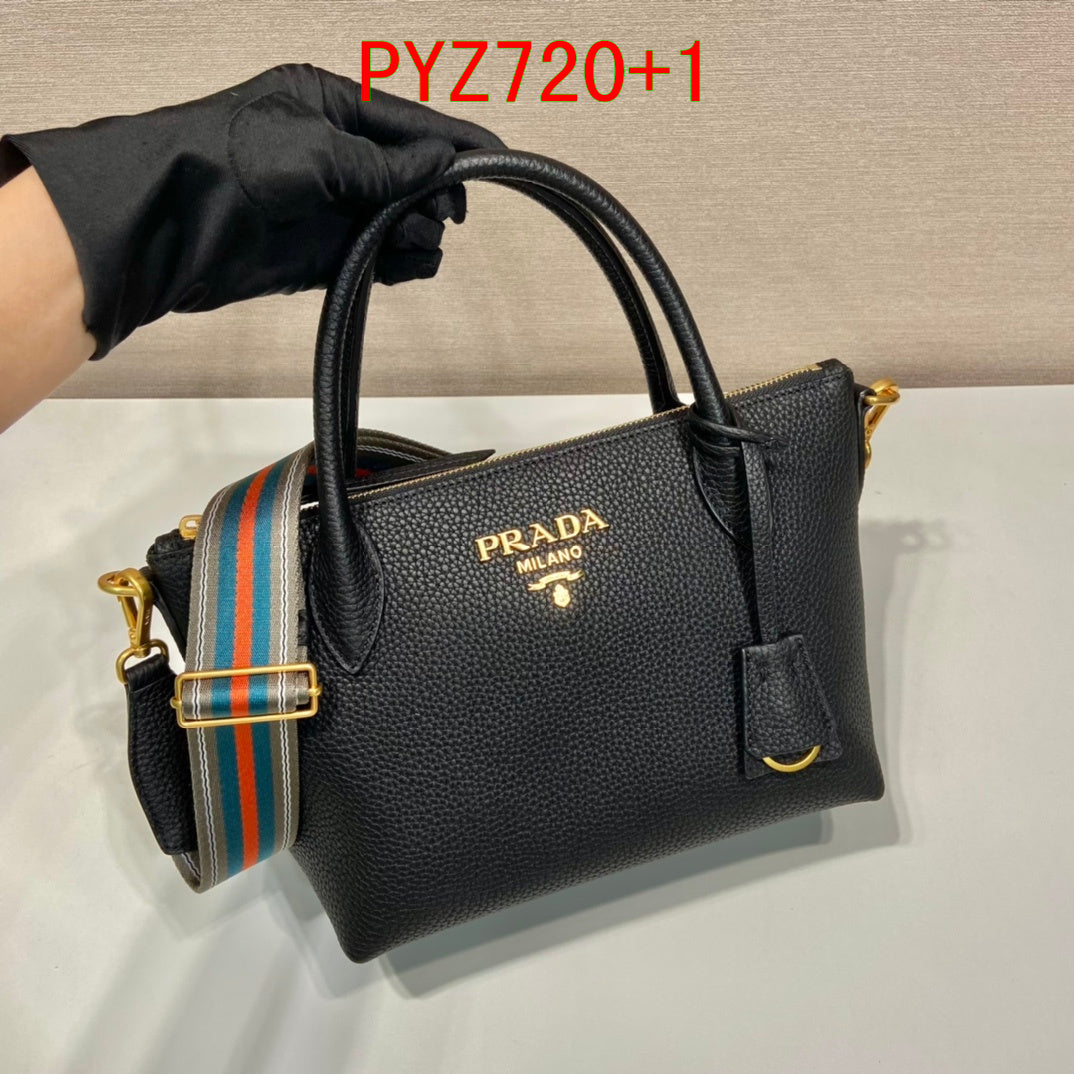 Prada Double Shoulder Strap Tote Bag