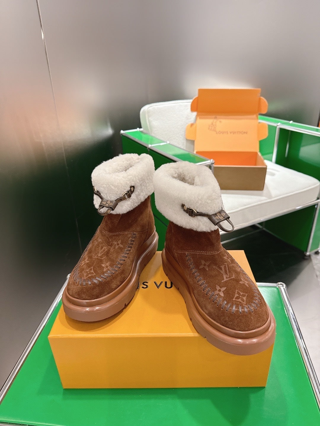 Louis Vuitton Suede Boots