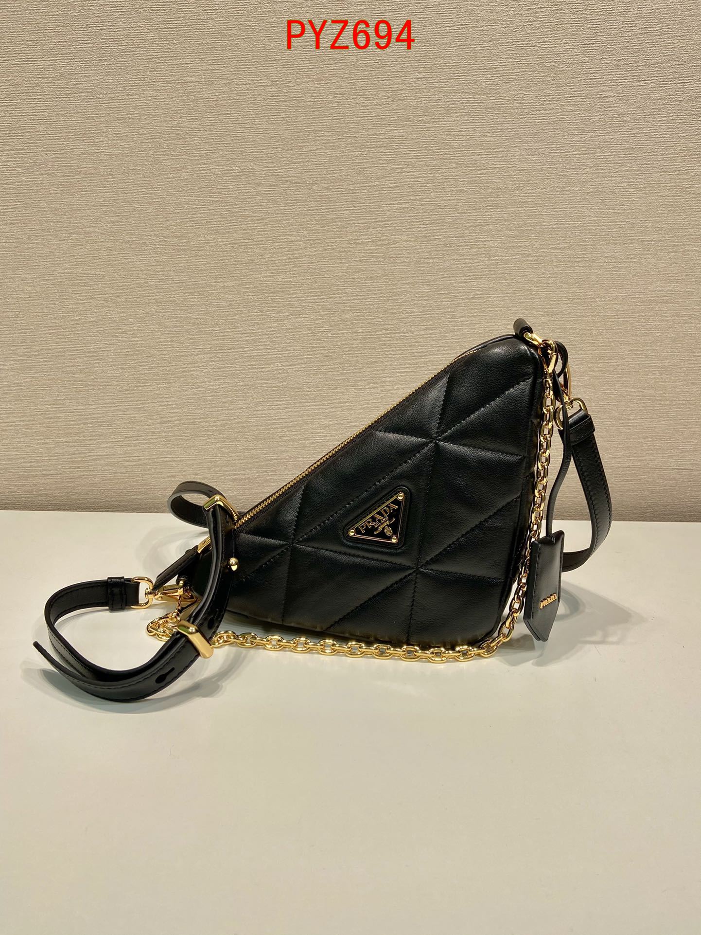 Prada Triangle Leather Bag