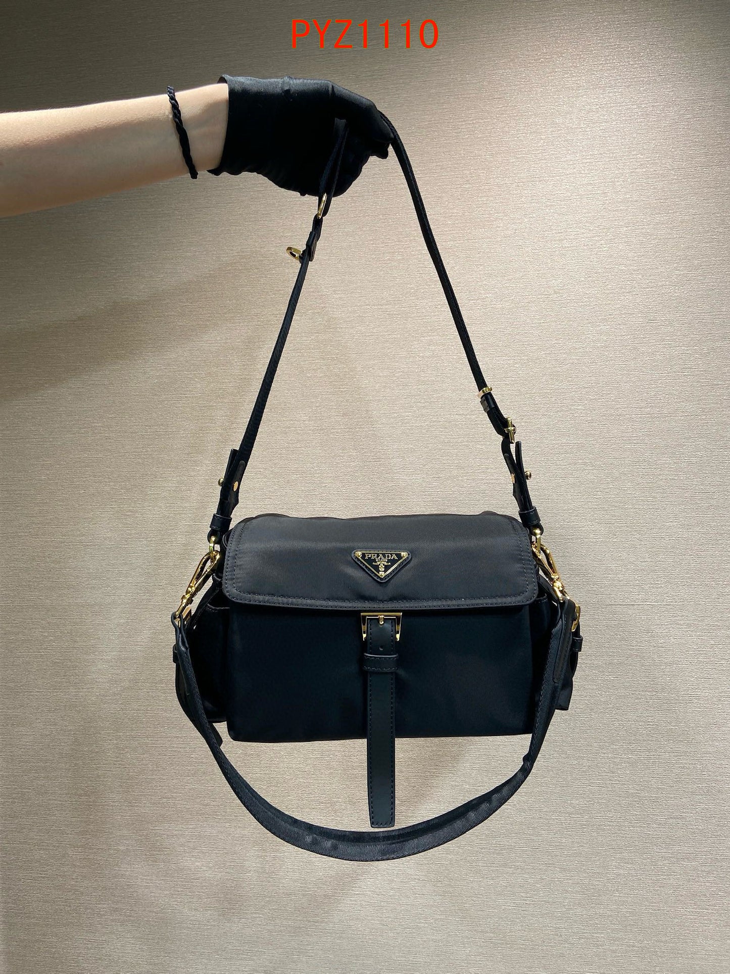 Prada Explore medium leather shoulder bag