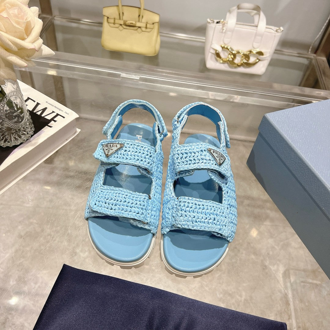Prada Straw sandals