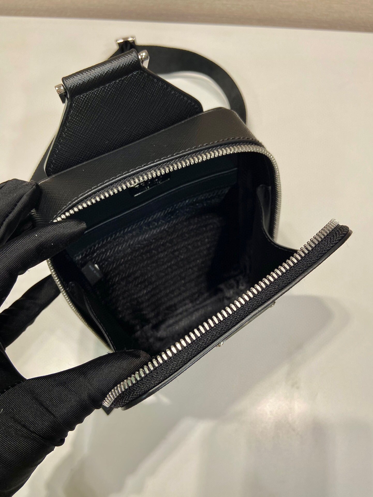 Prada Brique Saffiano leather bag