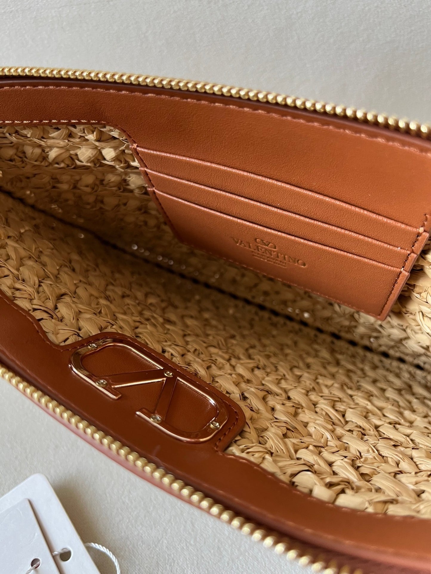 Valentino Garavani Straw Wristlet/ Clutch