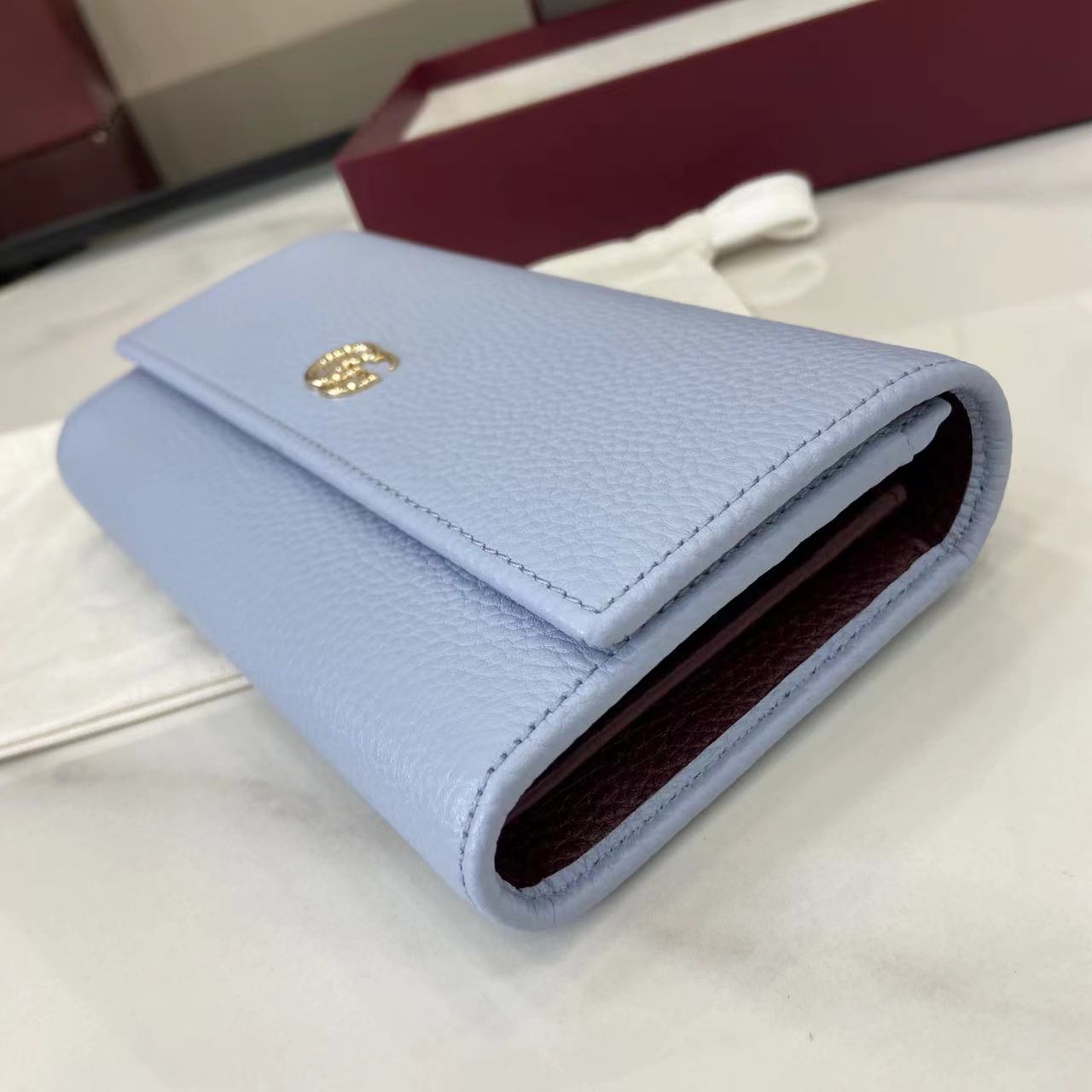Gucci Bi-color GG Marmont continental wallet