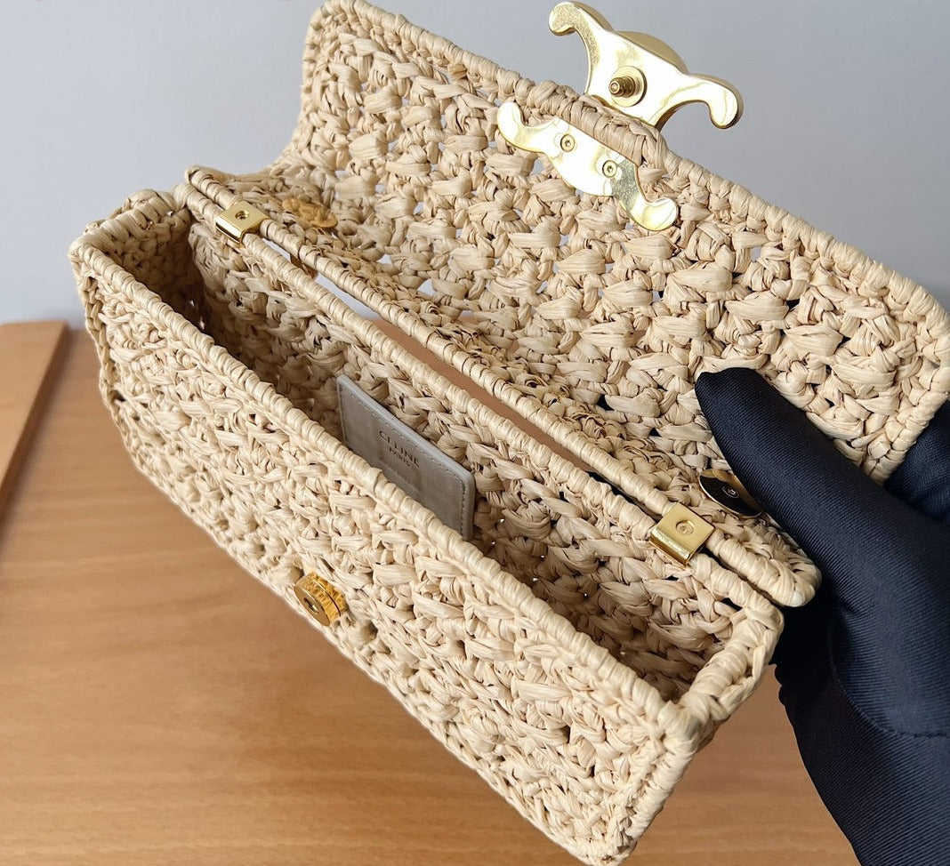 Celine Triomphe Straw