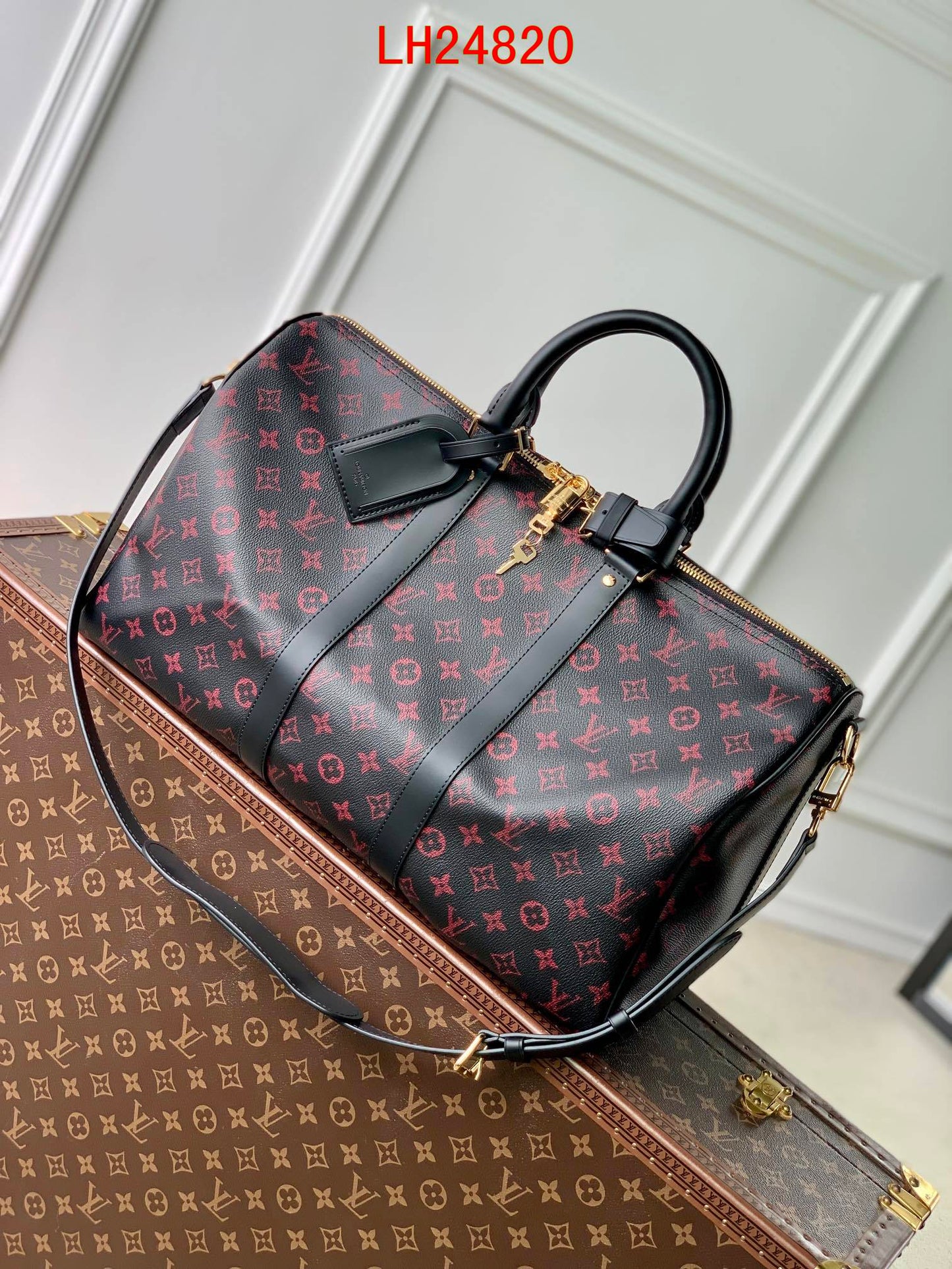 Louis Vuitton Keepall Bandoulière Tomette Canvas 45