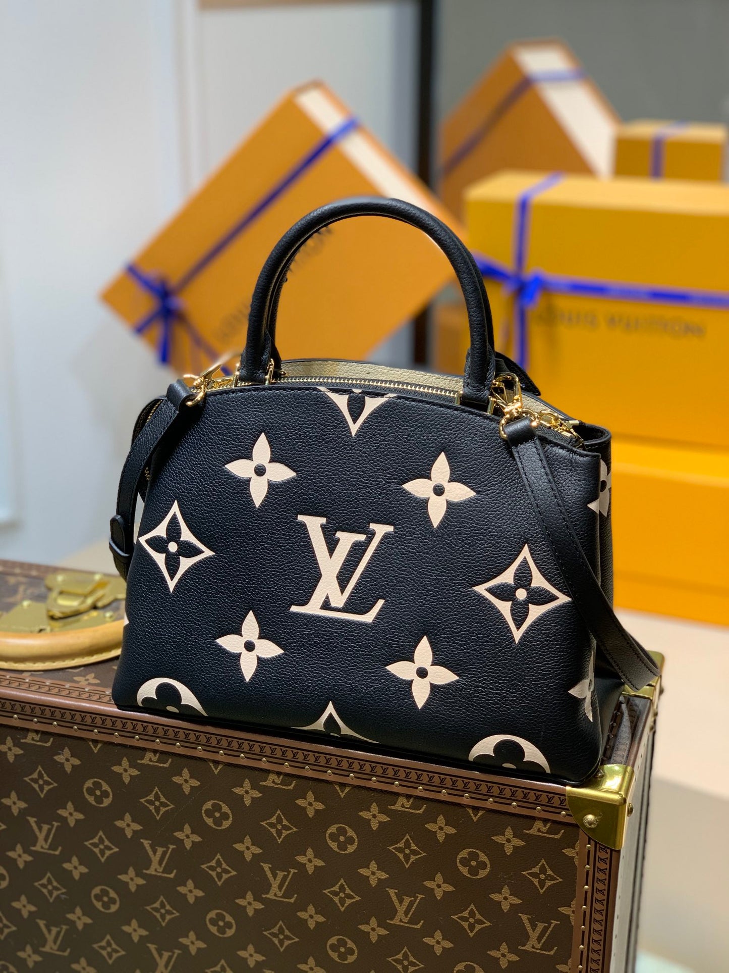 Louis Vuitton Petit and Grand Palais Bicolor Empreinte