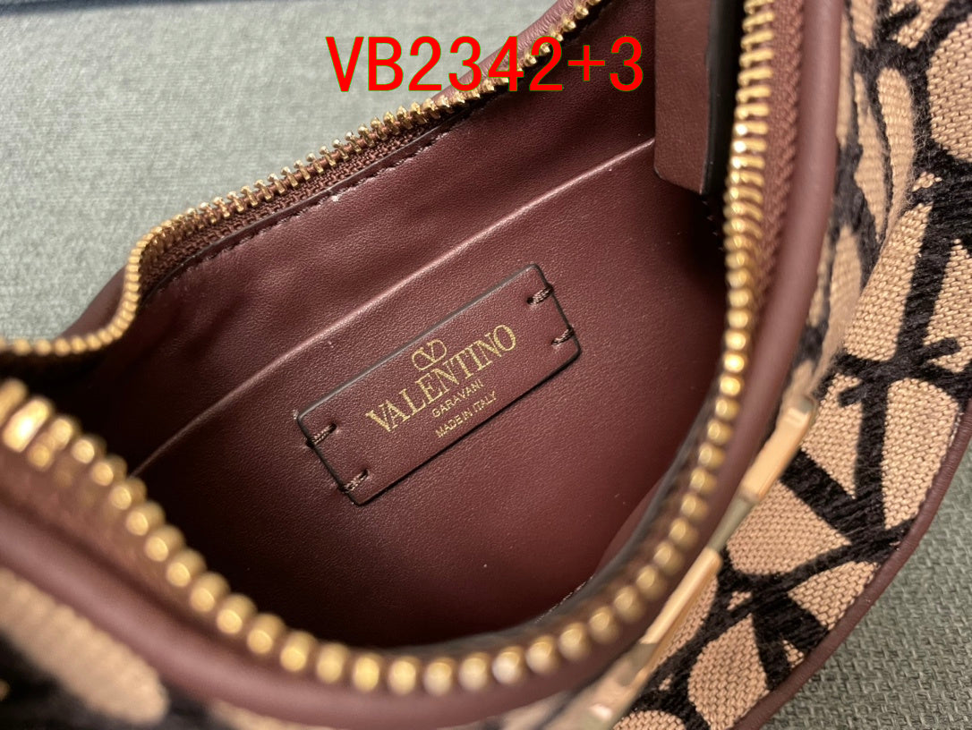 Valentino Canvas Hobo Bag