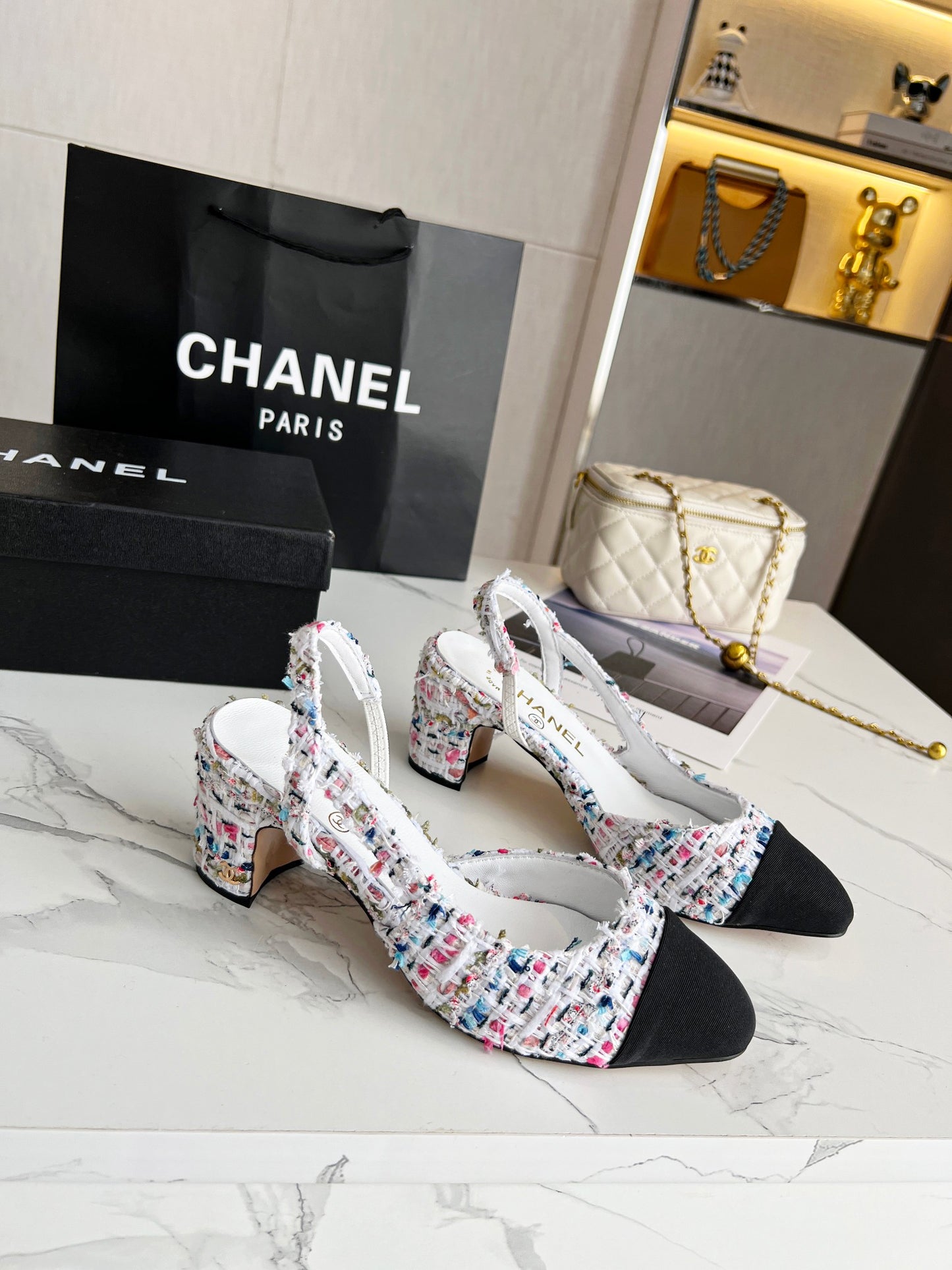 Chanel Tweed Heels