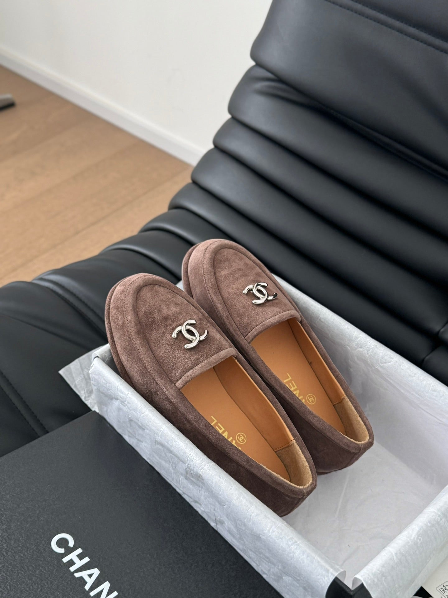 Chanel Suede Flats
