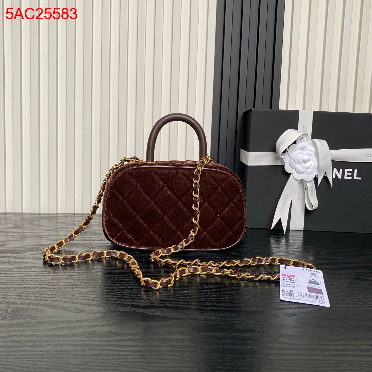Chanel Velvet Mini Bowling bag
