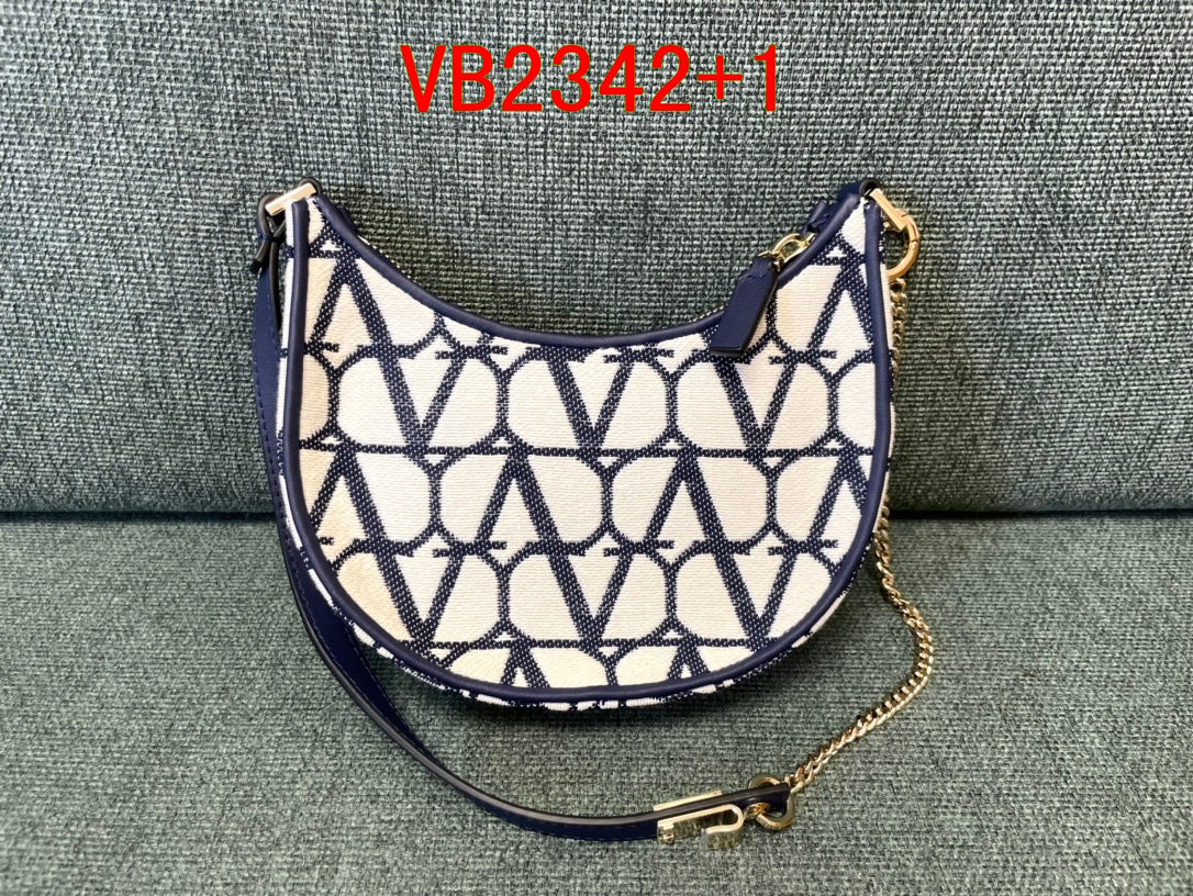Valentino Canvas Hobo Bag