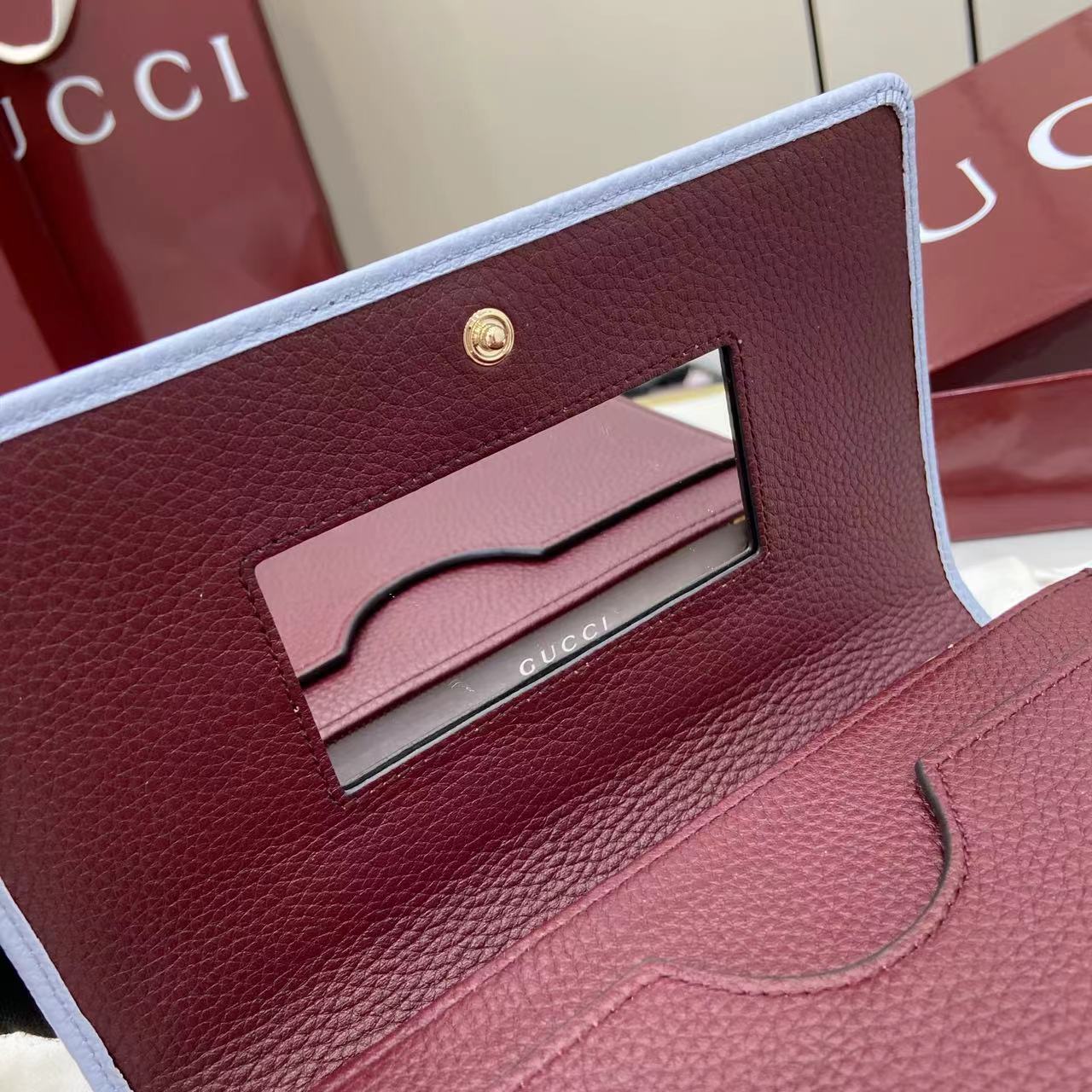 Gucci GG Marmont bi-color mini chain bag