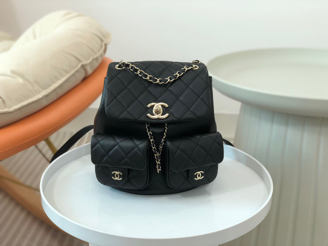 Chanel Duma Backpack Sheepskin Leather