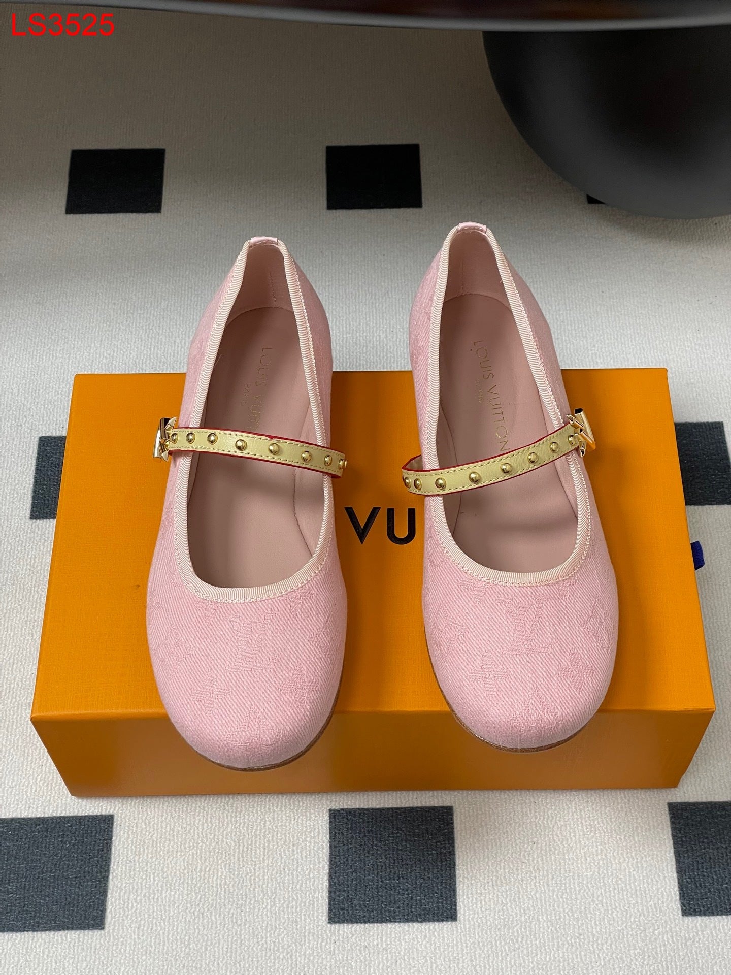 Louis Vuitton Denim Ballerina Flats