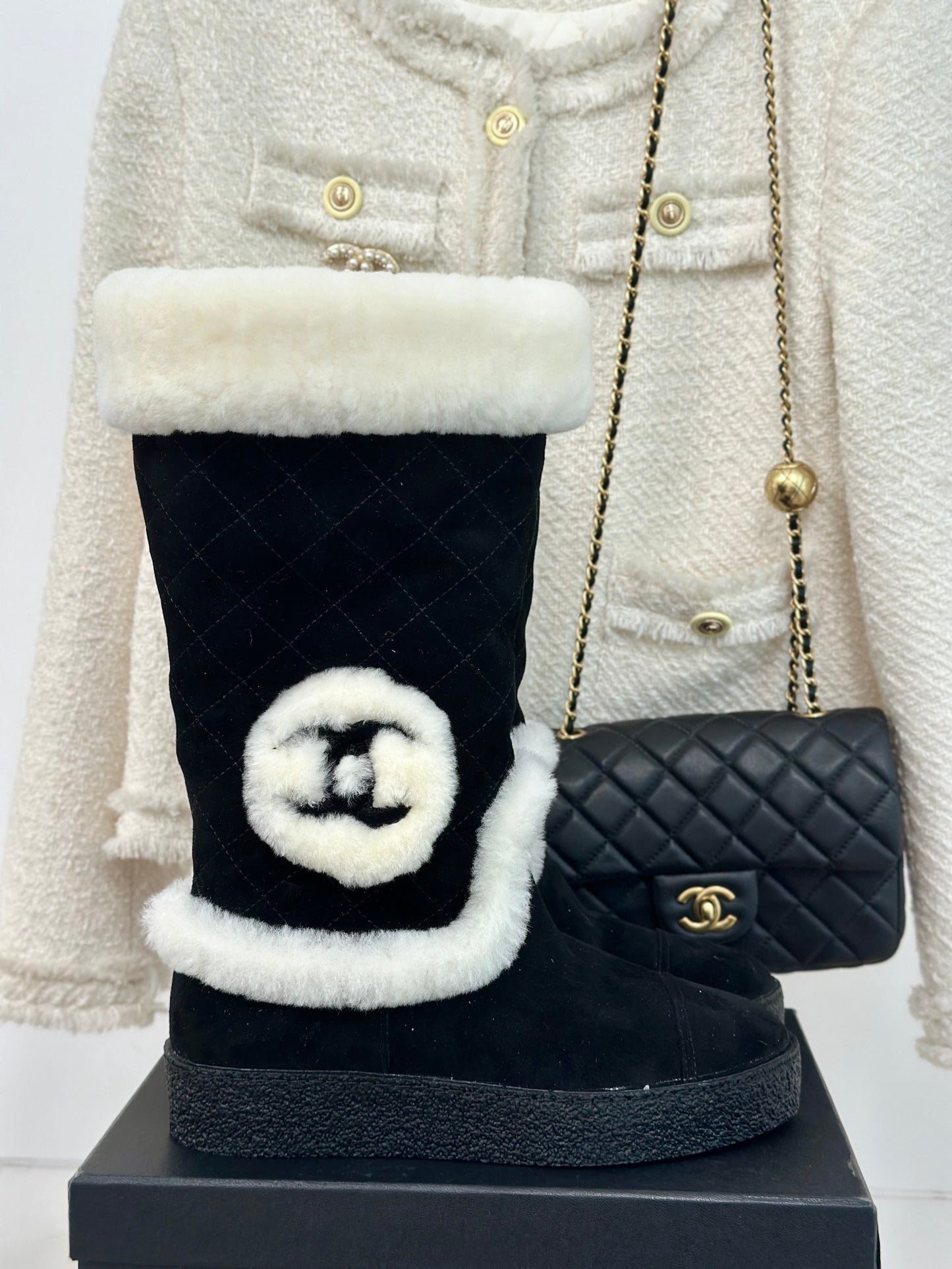 Chanel Suede Boots