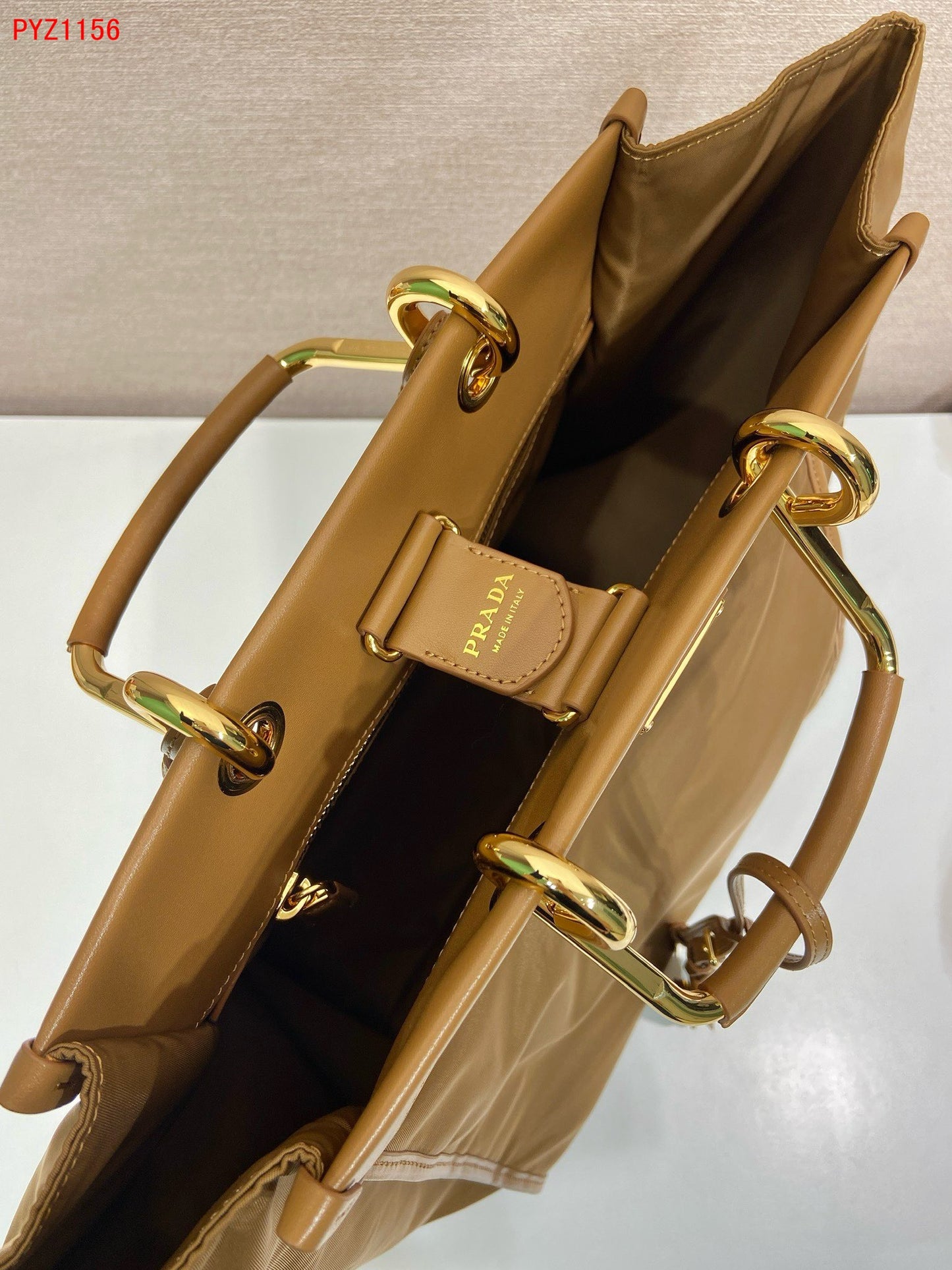Prada Medium Re-Nylon and leather tote bag
