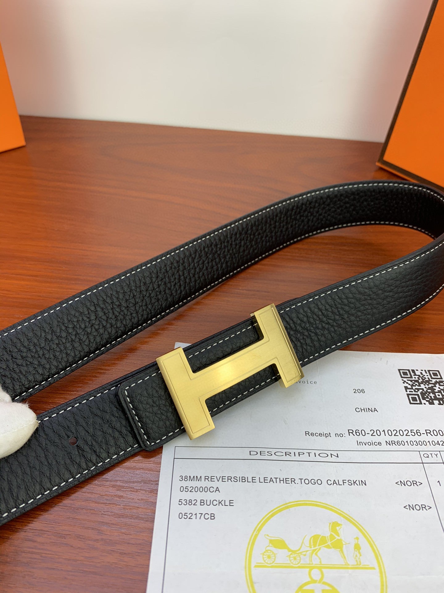 Hermes Reversible Belt