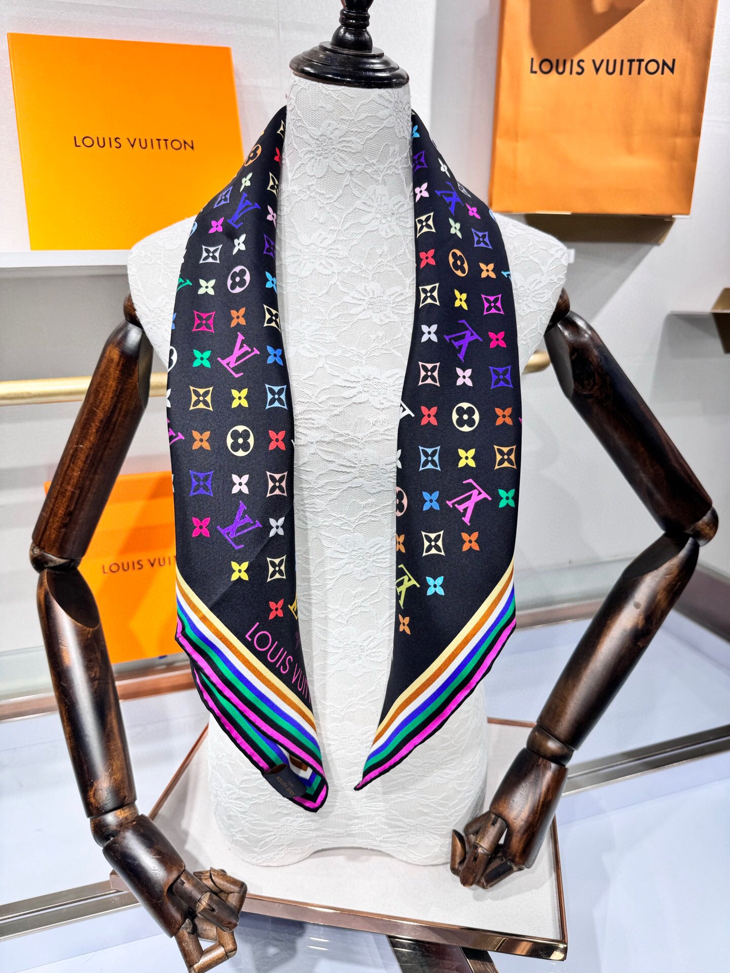 Louis Vuitton LV x TM Monogram Multicolor Square 90