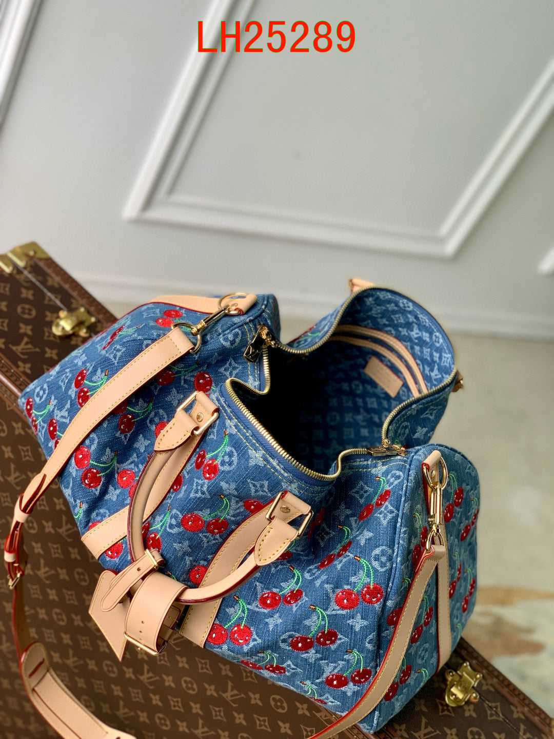 Louis Vuitton denim LV x TM Keepall Bandoulière 45