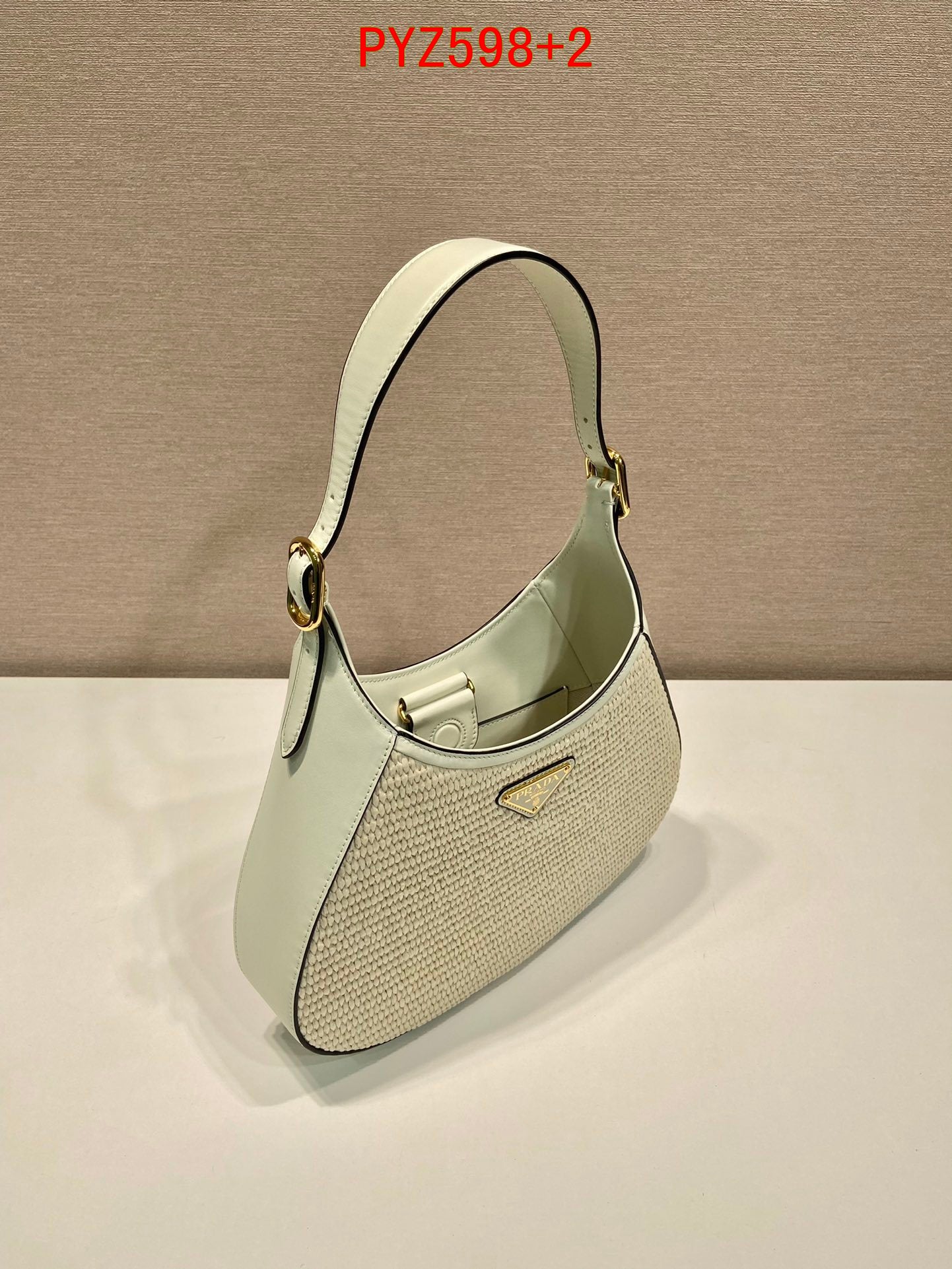 Prada Cleo Straw Shoulder bag