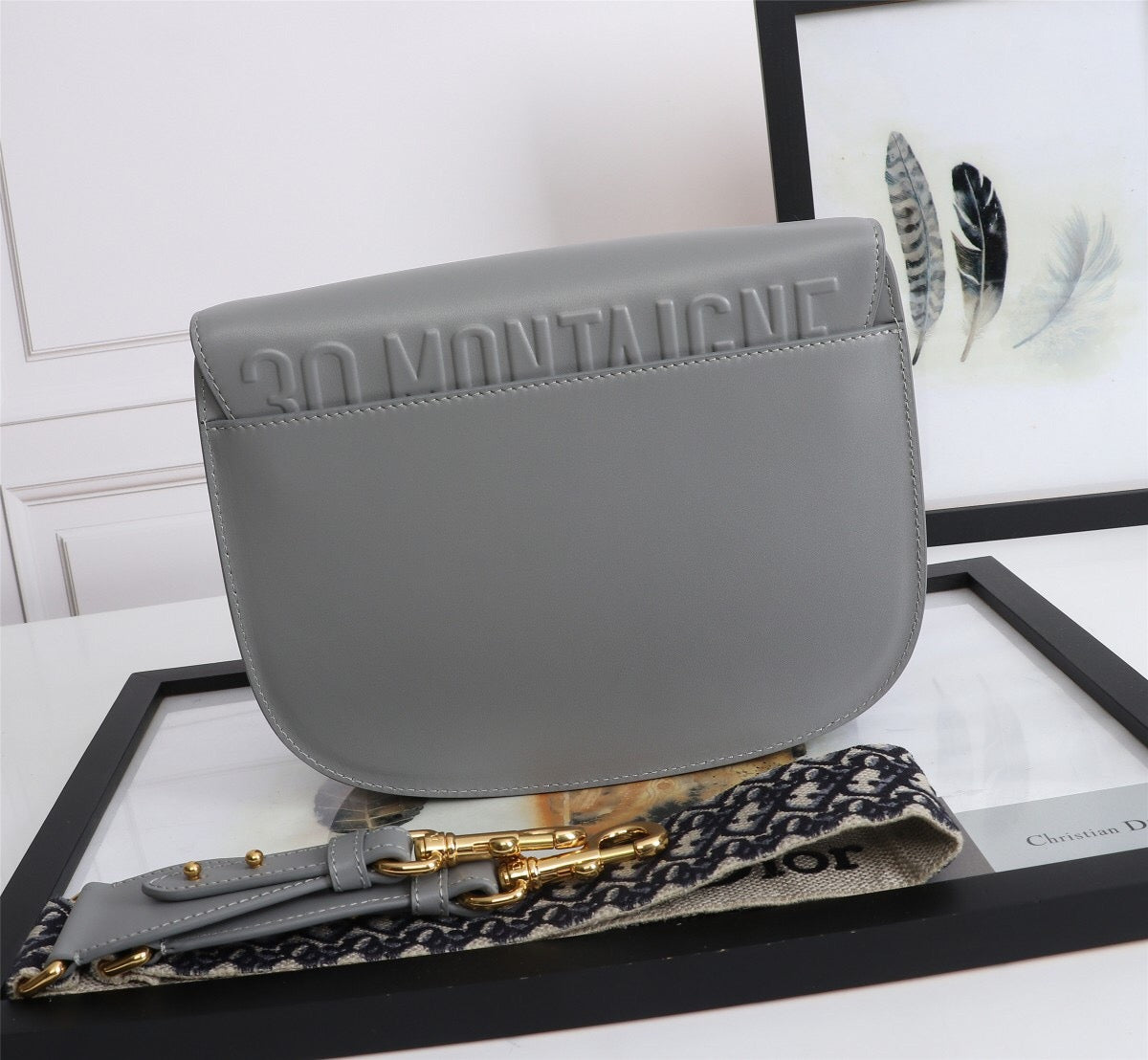 Dior Large Bobby Bag Box Embroidered Shoulder Strap