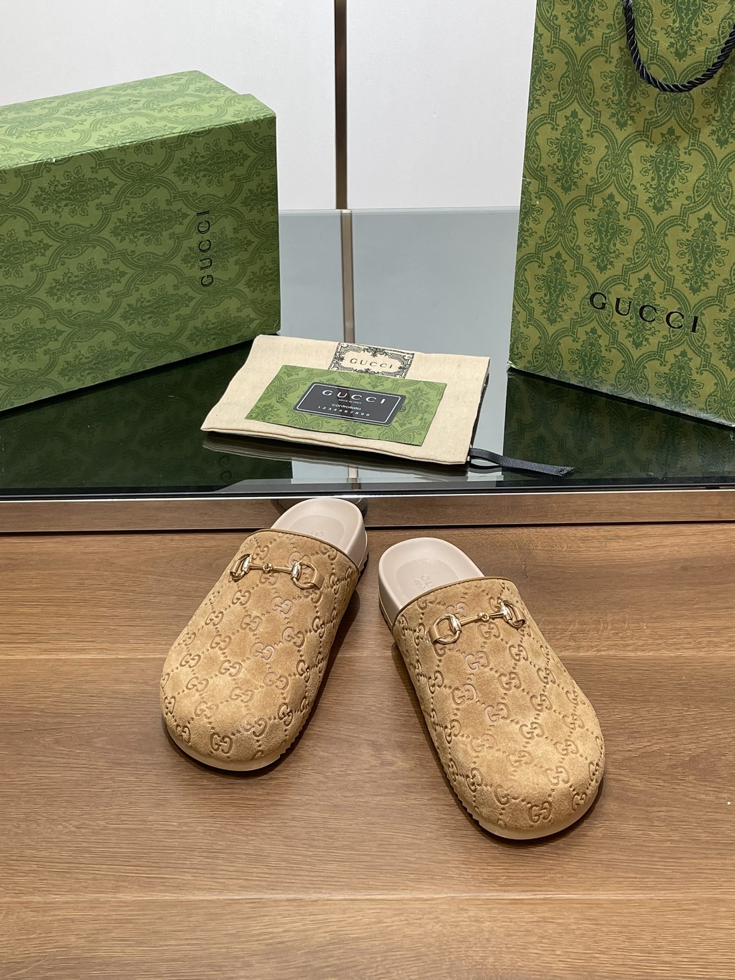 Gucci Suede Slippers