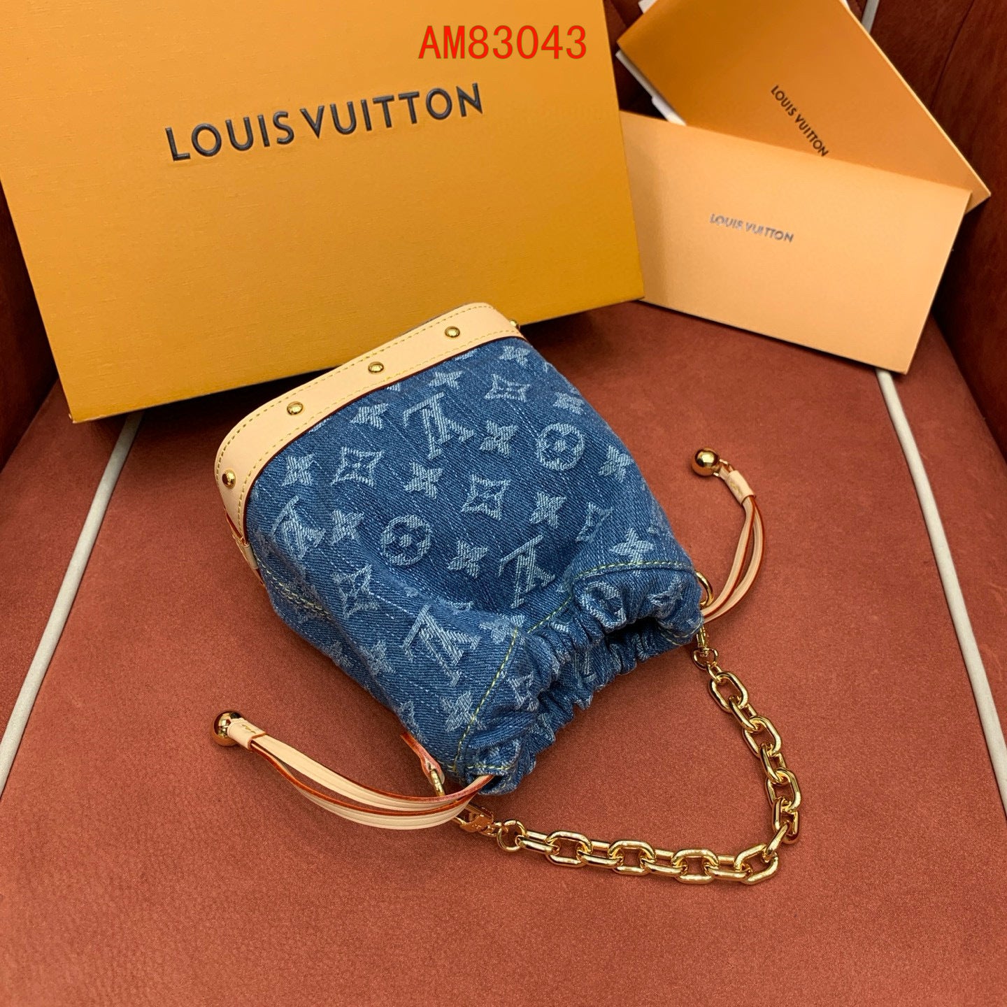 Louis Vuitton Nano Noé denim