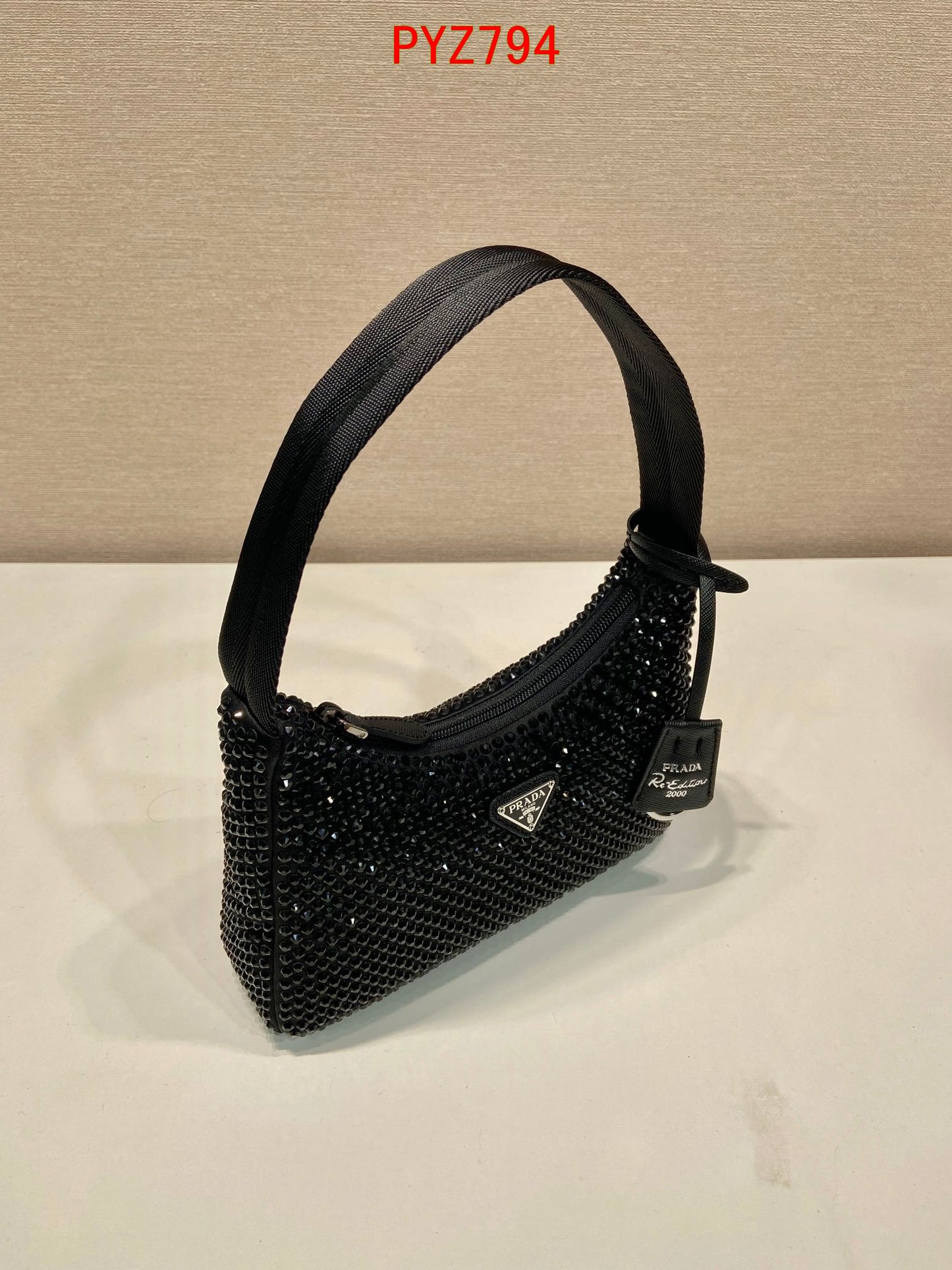 Prada Crystal-embellished shoulder bag