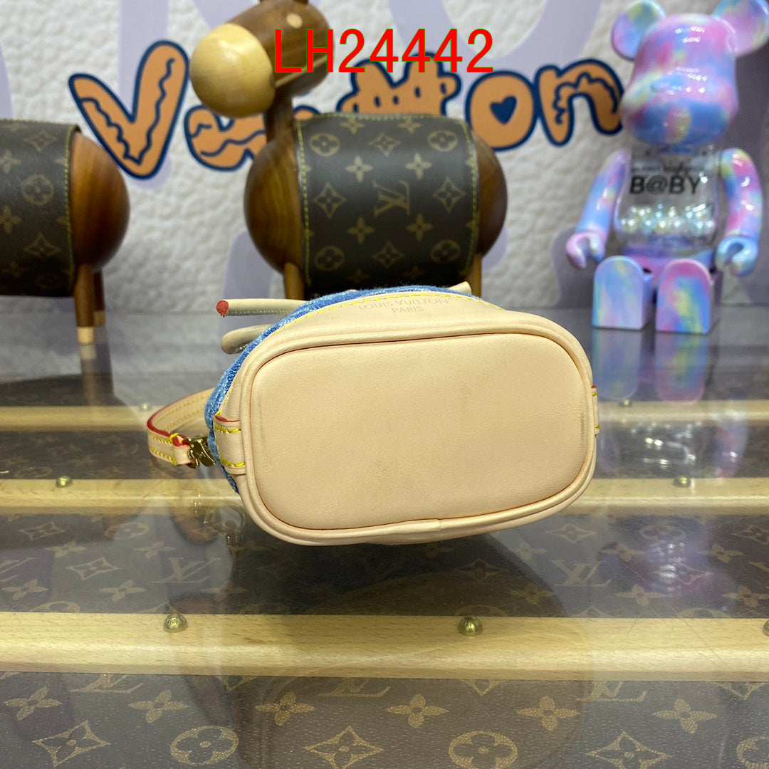 Louis Vuitton Micro Noé Monogram Denim
